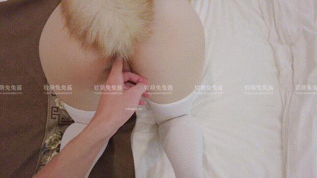 Soft Cute Bunny Chan Cat Lover GIF Photo Set