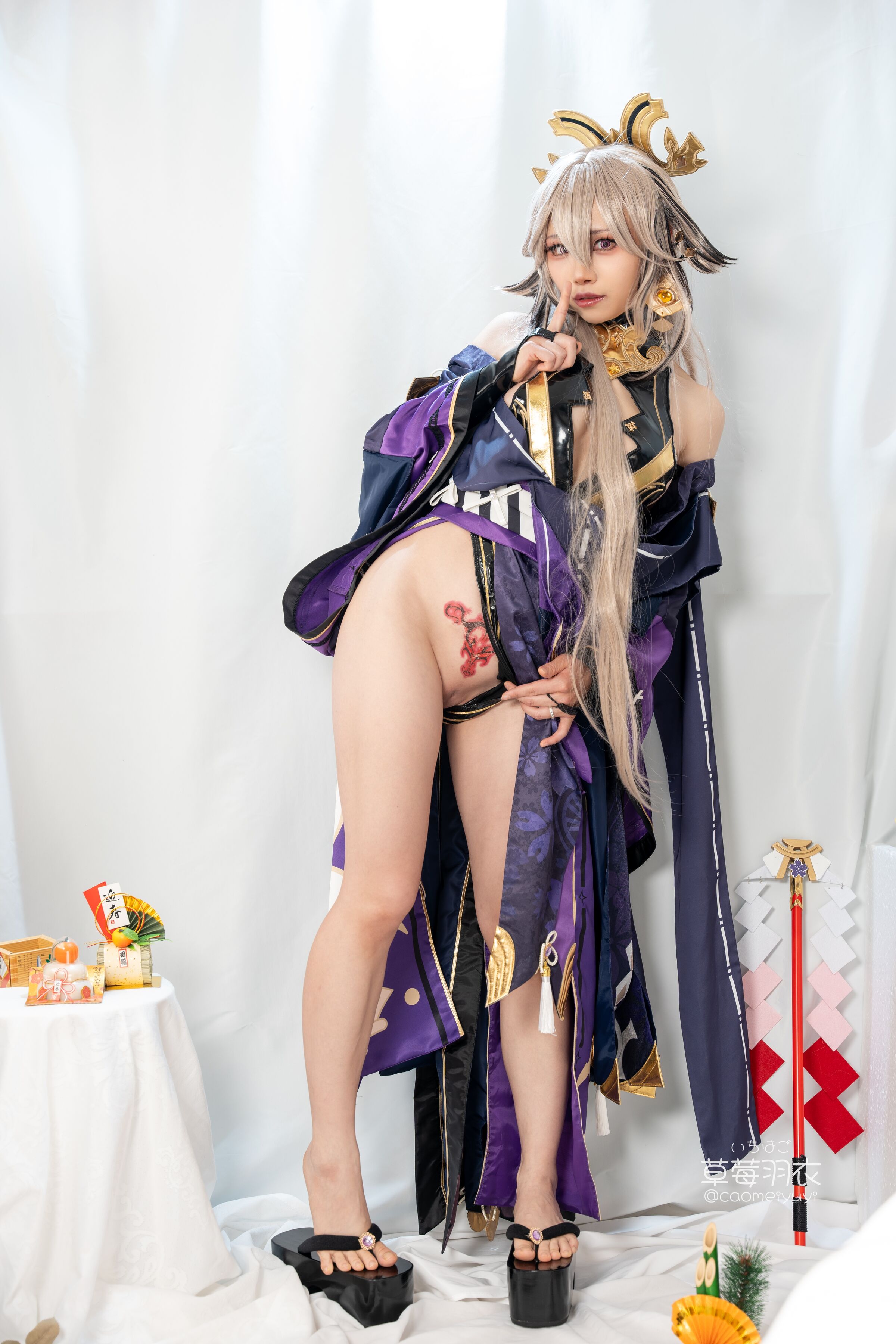 草莓羽衣 黒ギャル八重神子