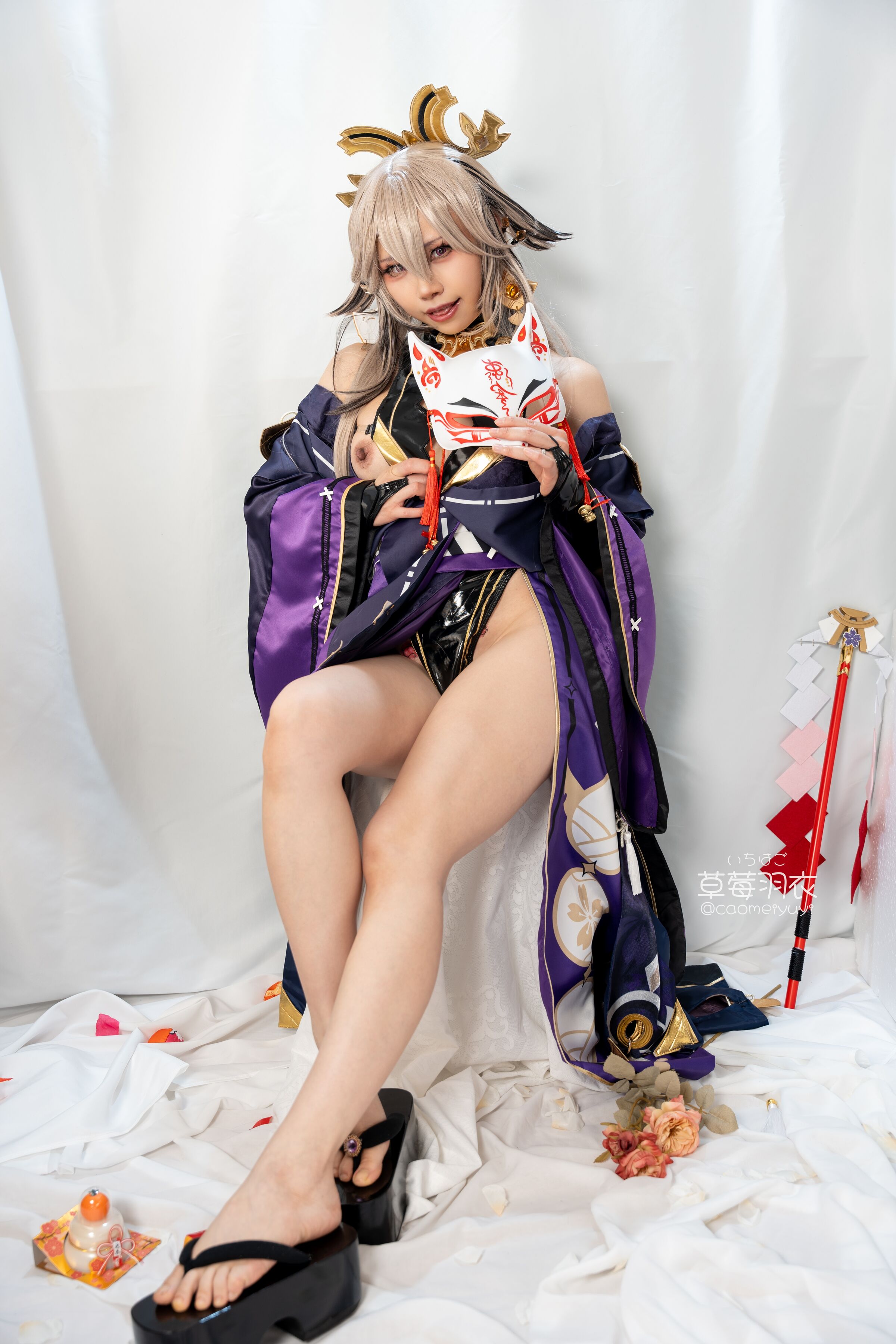 草莓羽衣 黒ギャル八重神子