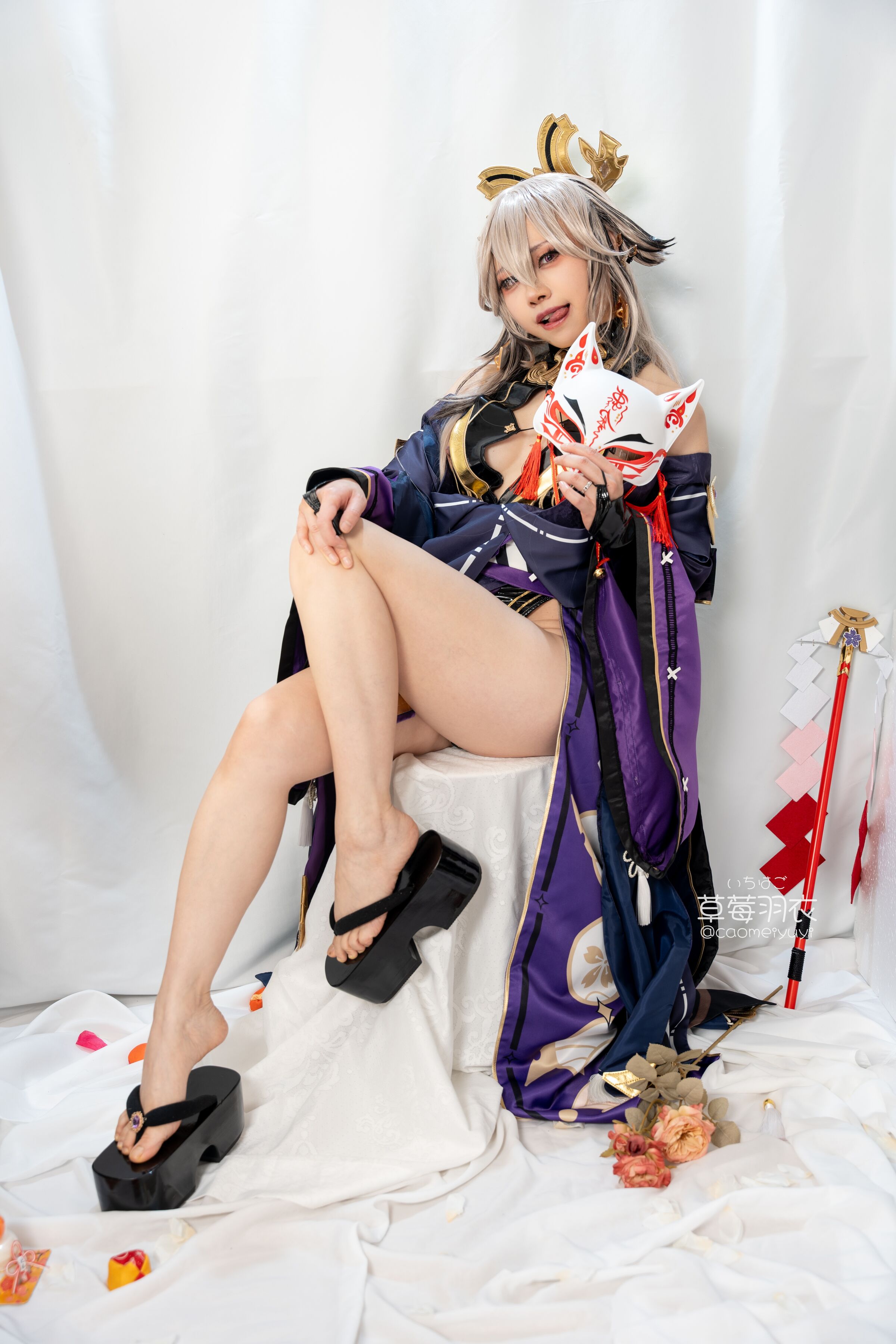 草莓羽衣 黒ギャル八重神子