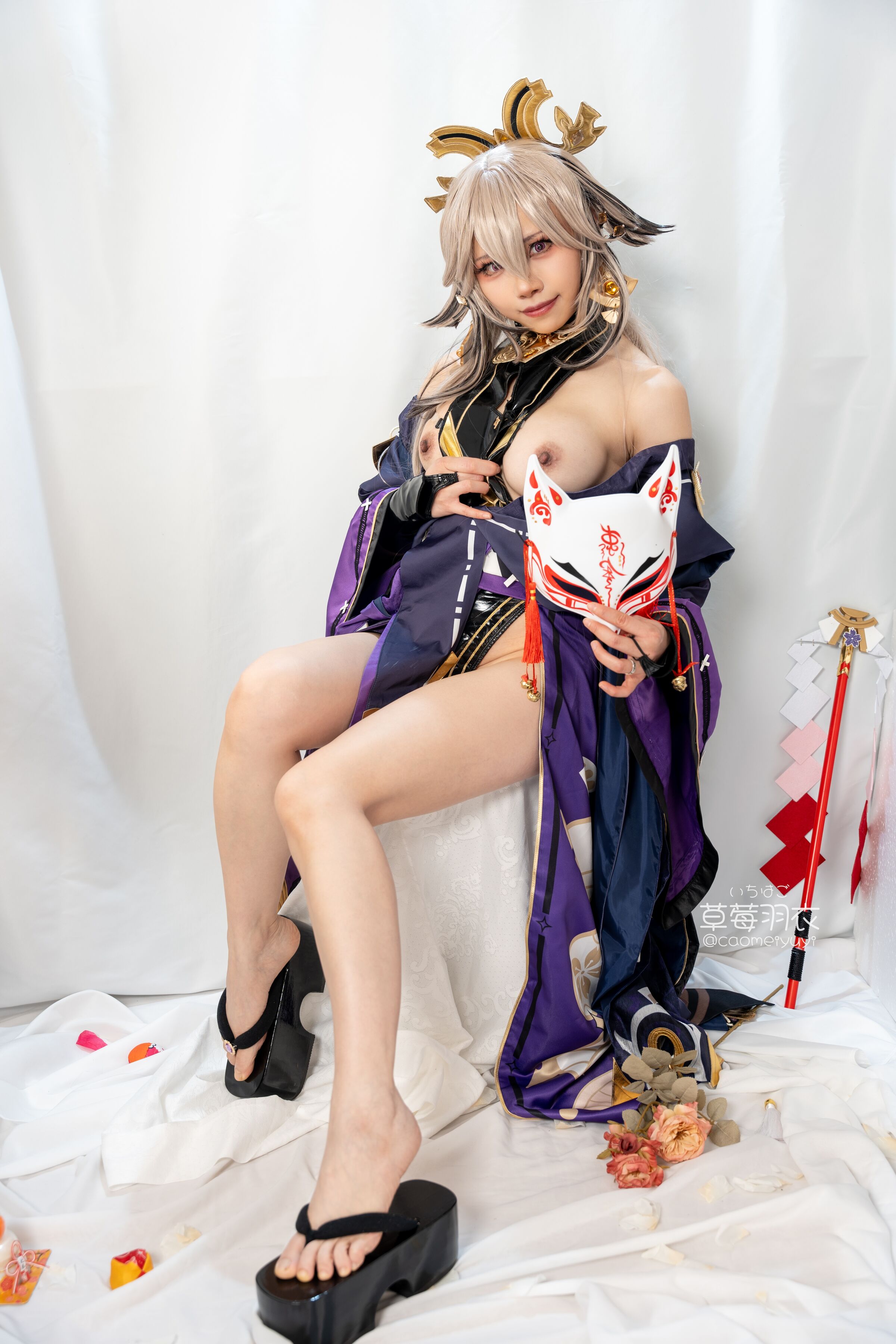 草莓羽衣 黒ギャル八重神子