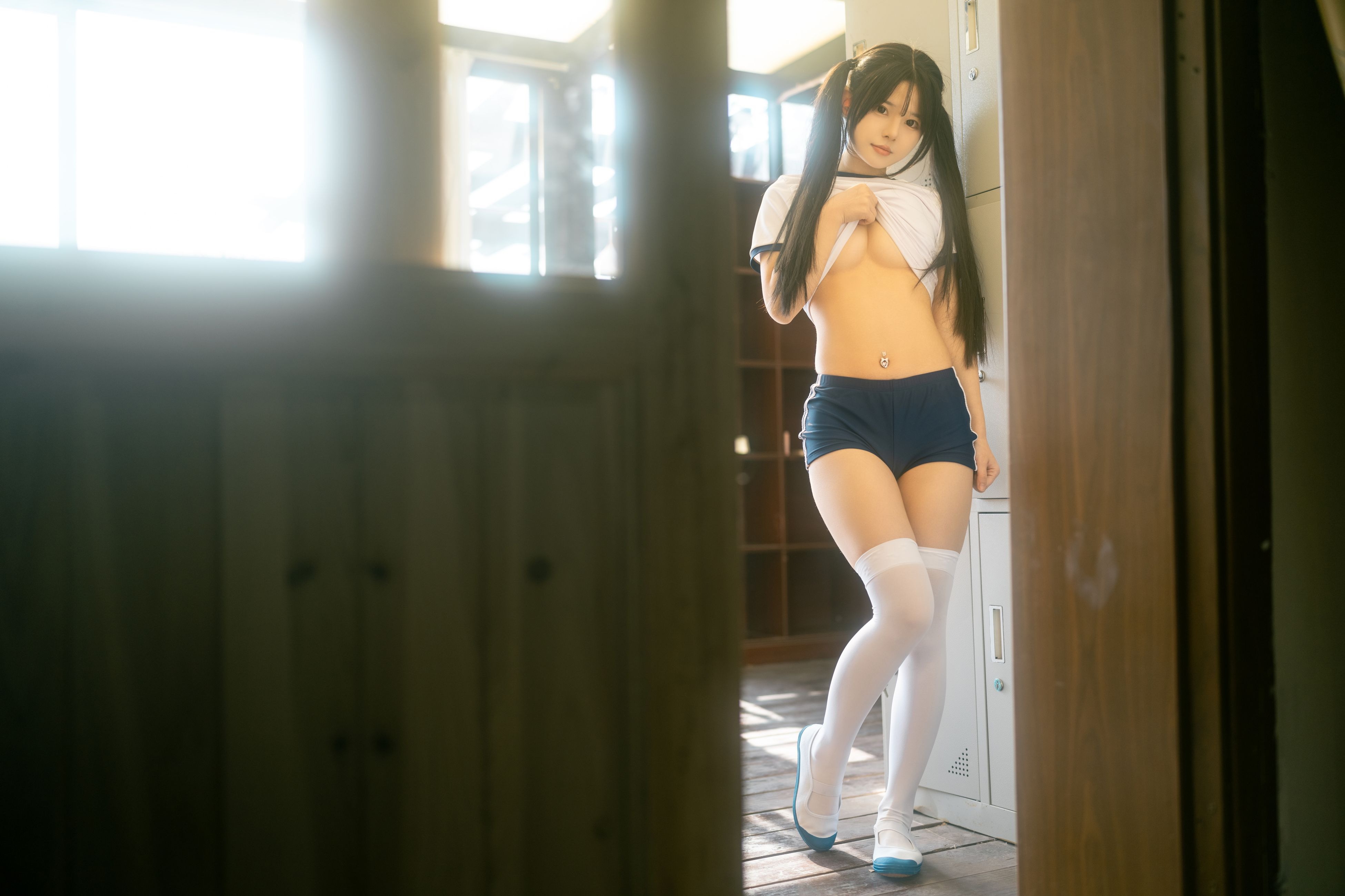 Rua Ruan: Spring's Changing Room - Gymnastics Uniform [47P-469MB