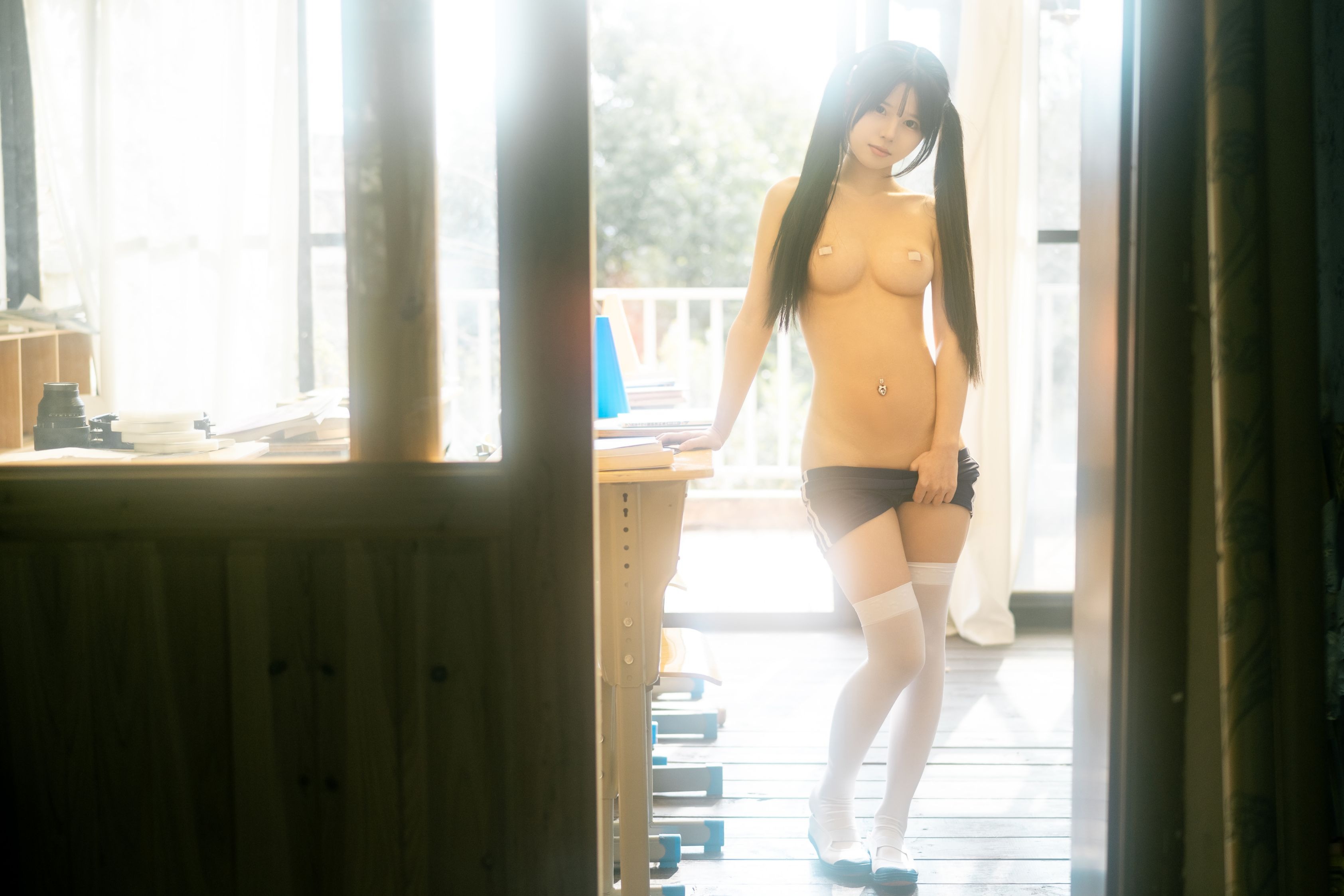 Rua Ruan: Spring's Changing Room - Gymnastics Uniform [47P-469MB