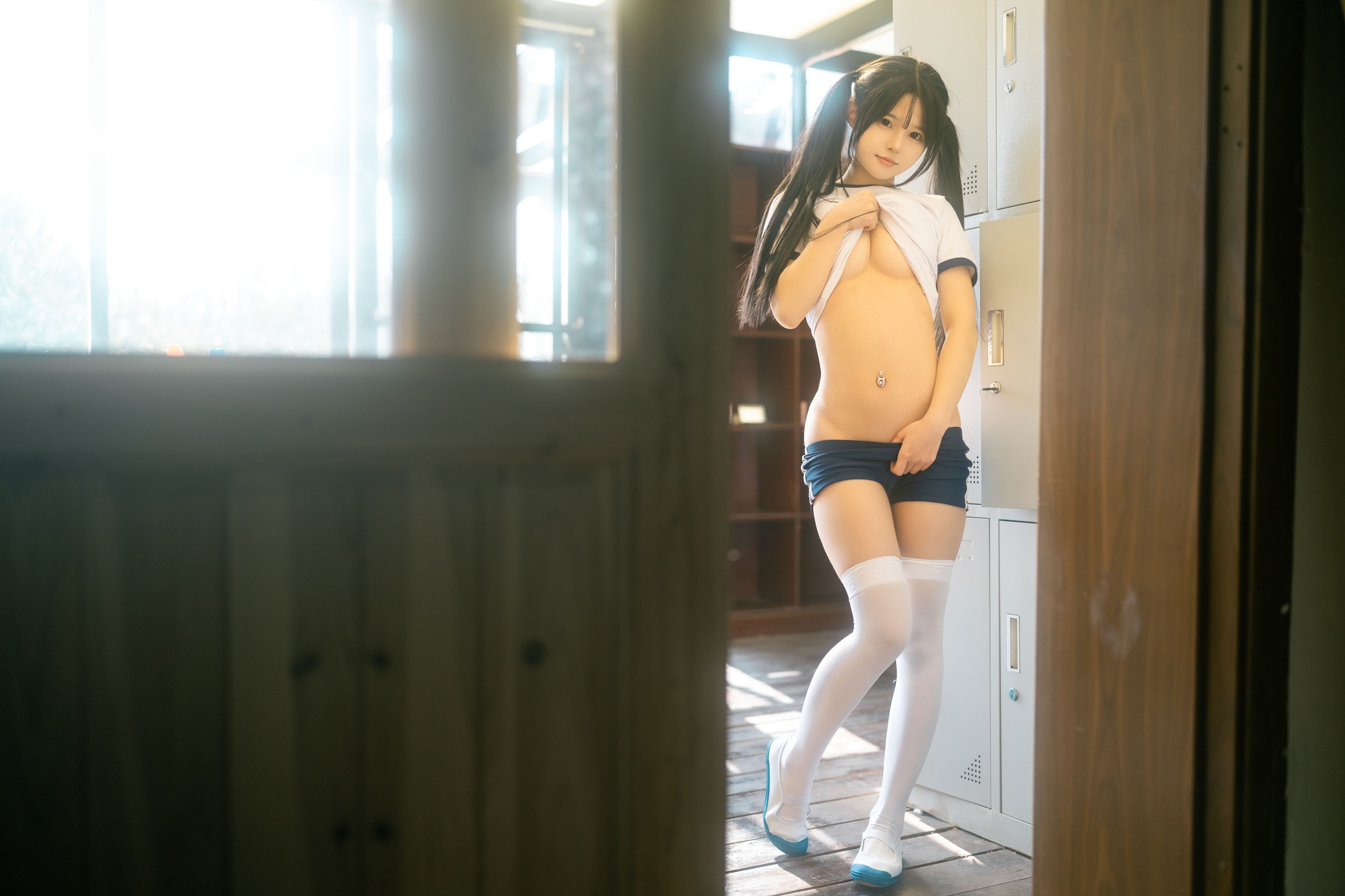 Rua Ruan: Spring's Changing Room - Gymnastics Uniform [47P-469MB