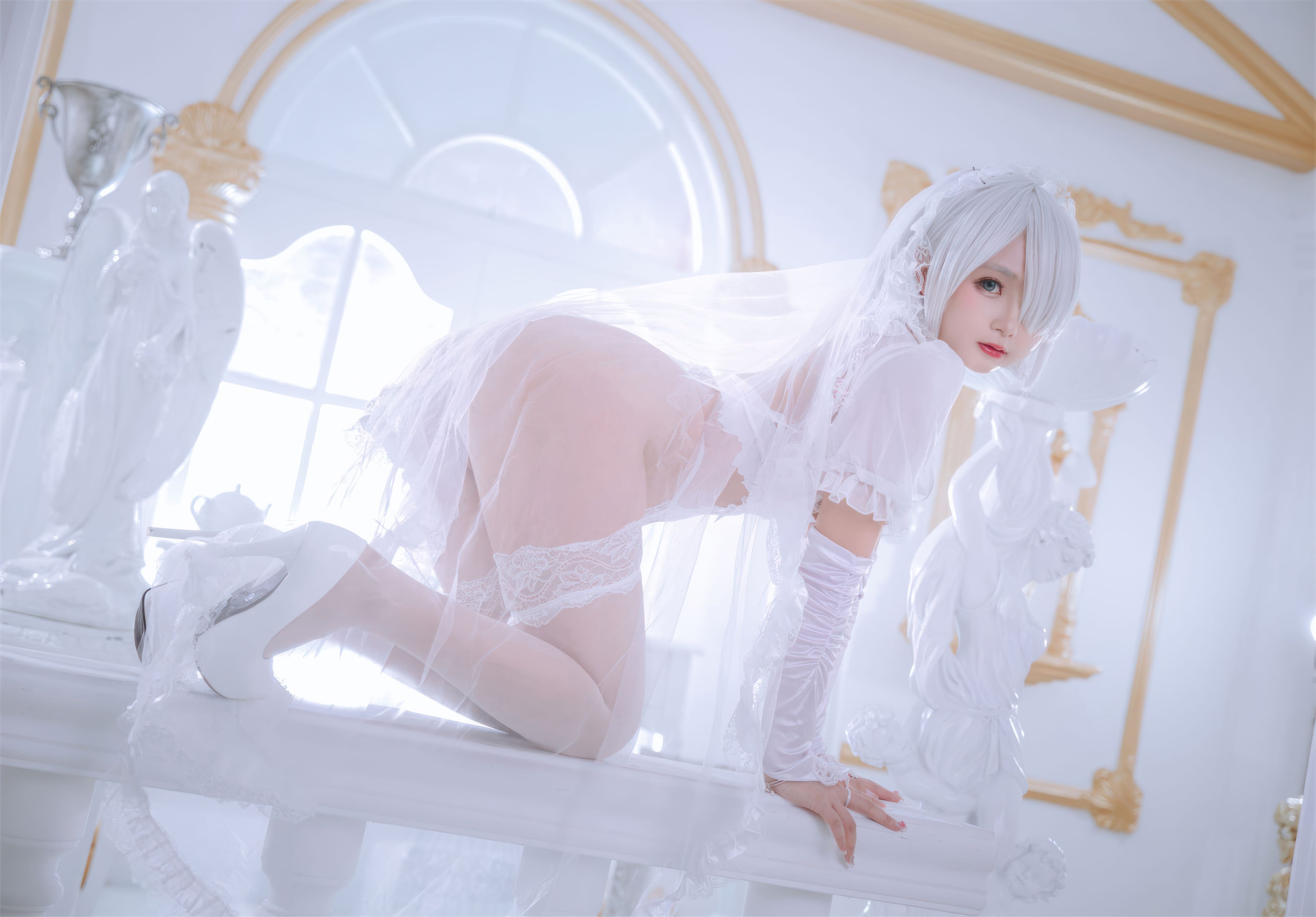 日奈娇 白色花嫁 72P