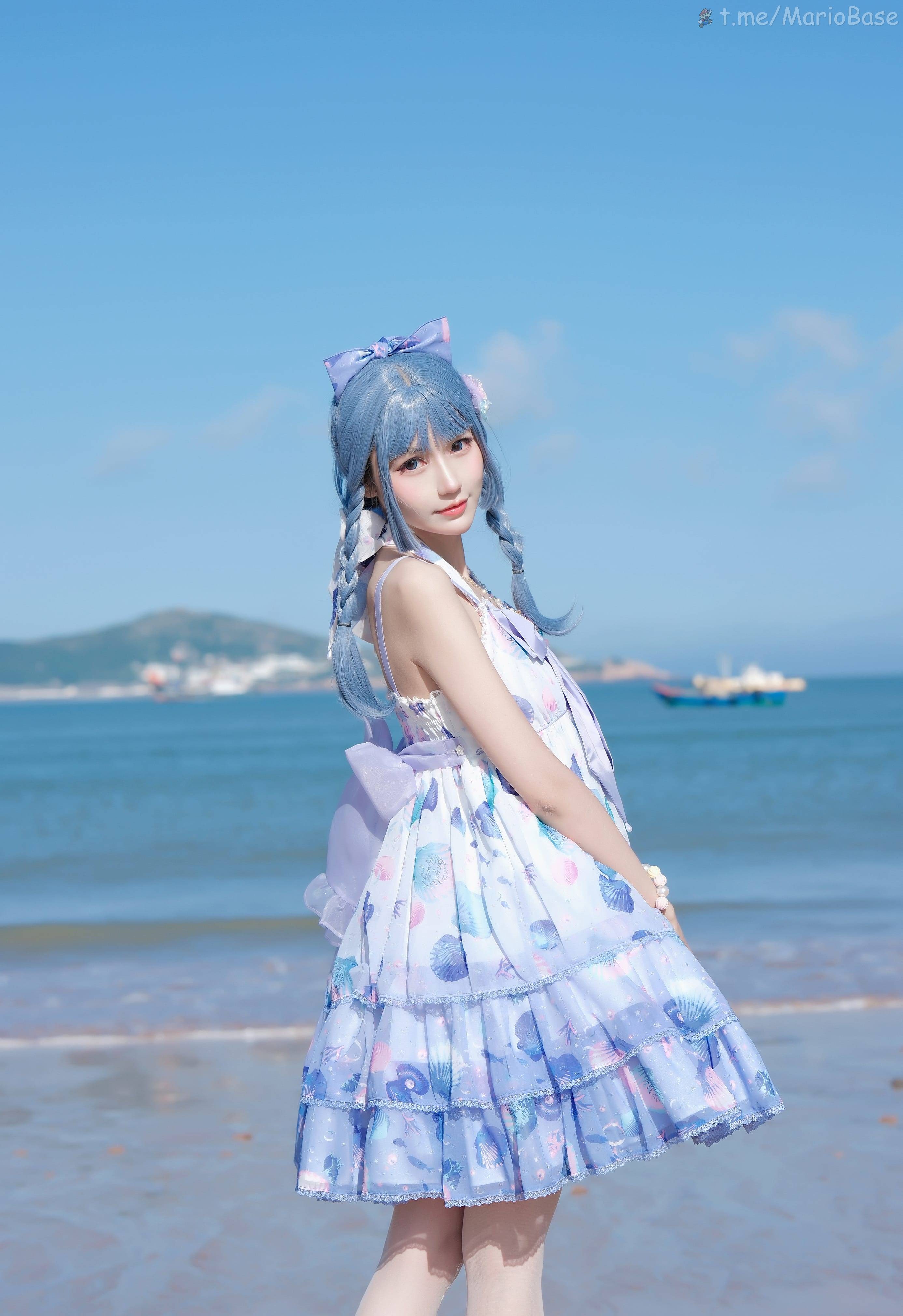 彩芸_Nebula - 渐变贝壳白紫 [15P]