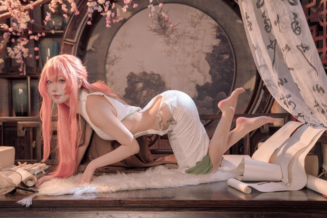 阿包也是兔娘 碧蓝航线英仙座旗袍 30P