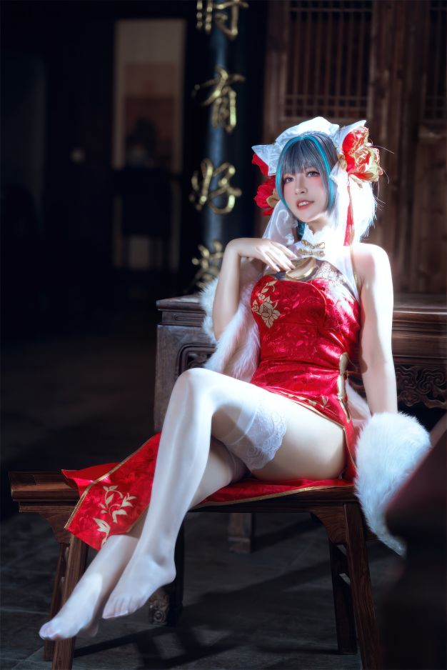 半半子 - 柴郡中华娘旗袍[45P2V-389MB]
