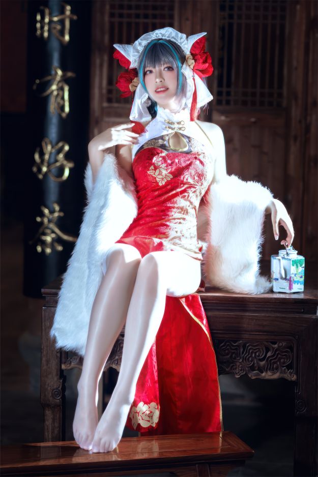 半半子 - 柴郡中华娘旗袍[45P2V-389MB]
