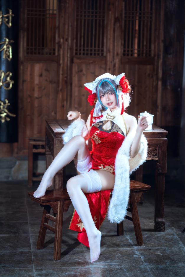 半半子 - 柴郡中华娘旗袍[45P2V-389MB]
