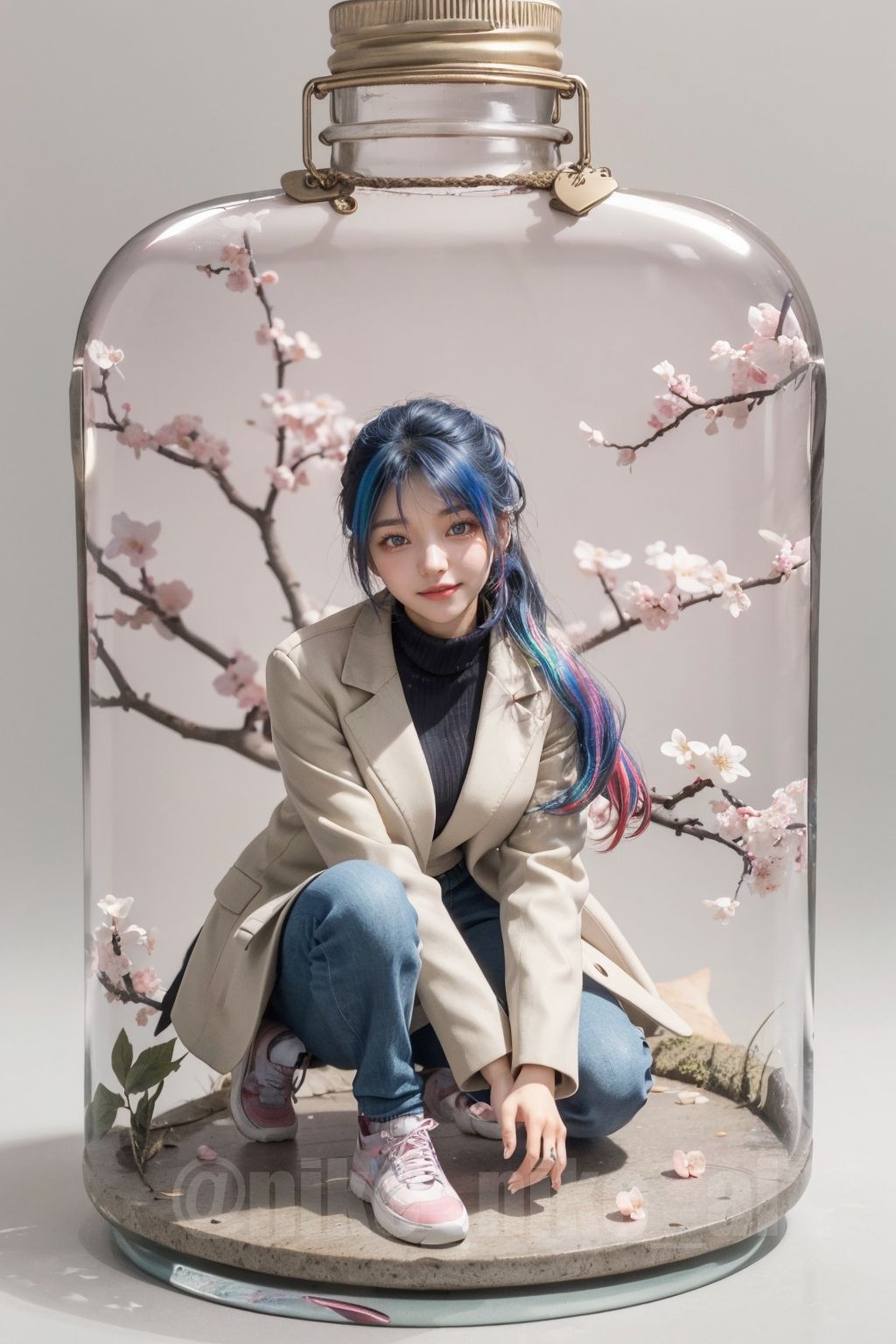 귀여움 주의] 포켓걸, 병속의 그녀