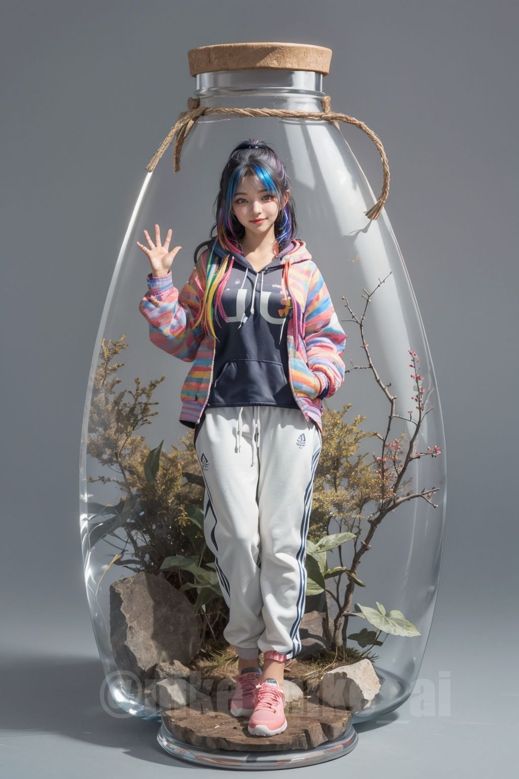 귀여움 주의] 포켓걸, 병속의 그녀