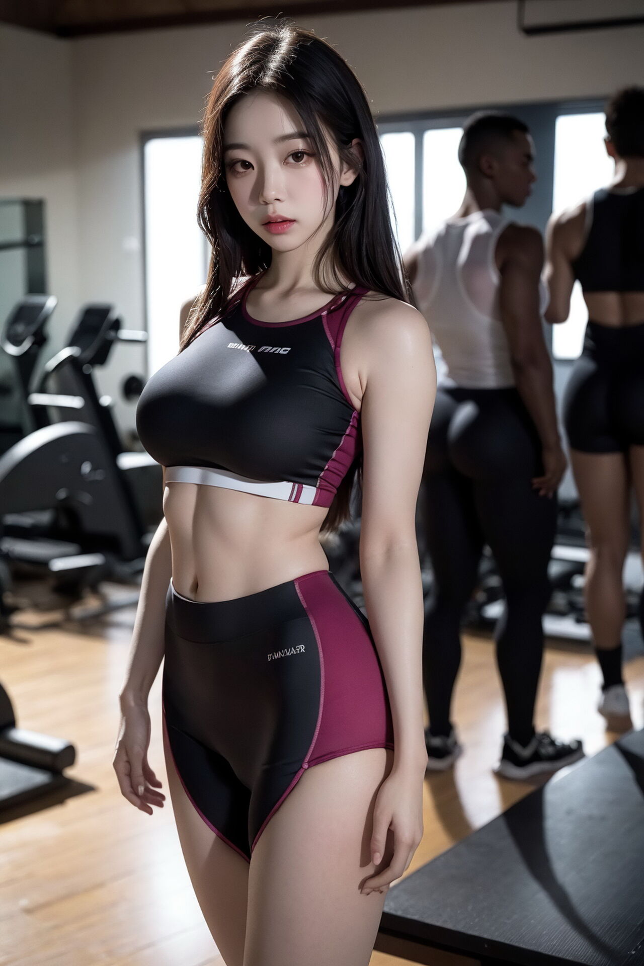 헬스장 여자 성인 AI 누드