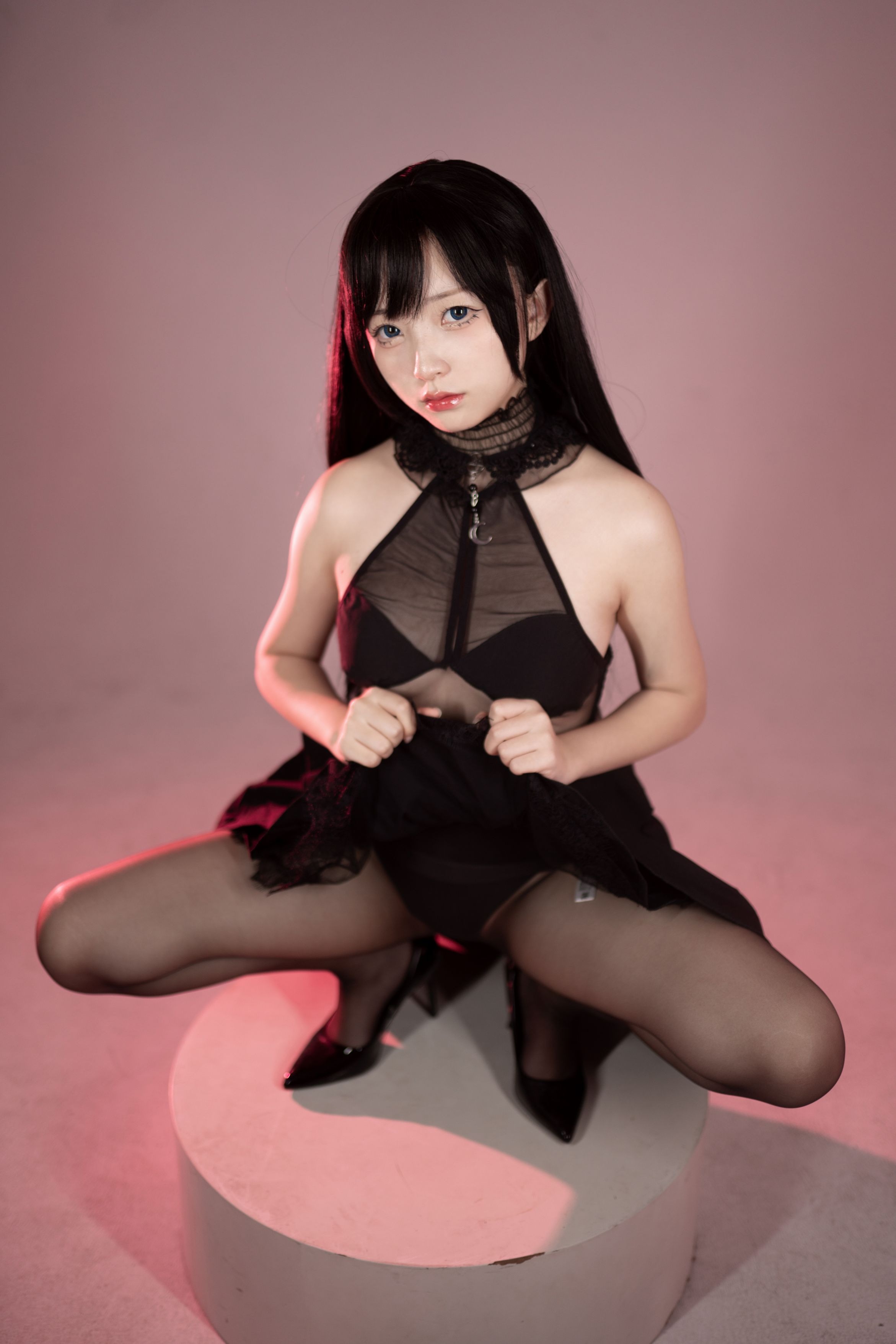 花铃 黑丝燕尾礼服 85P