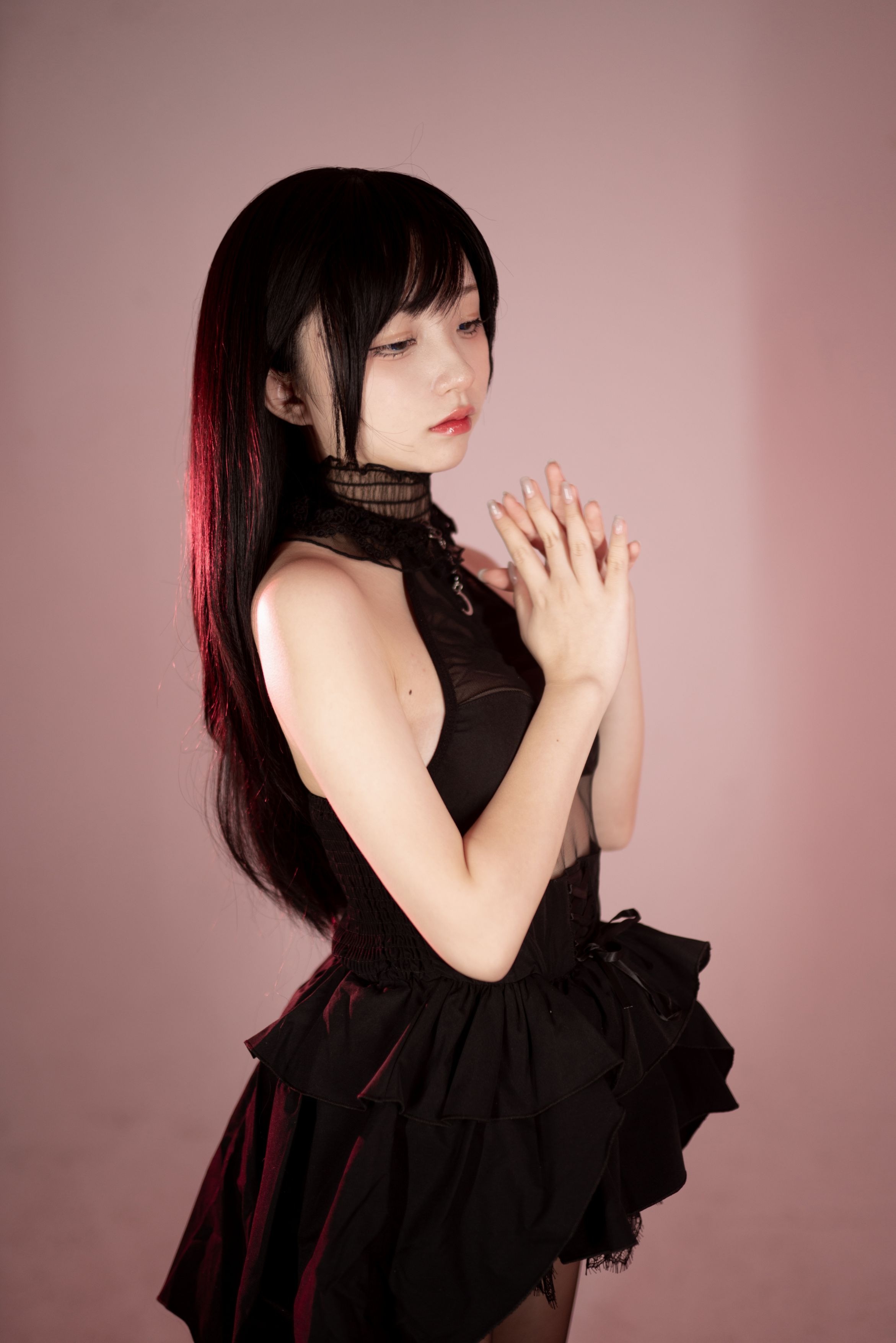 花铃 黑丝燕尾礼服 85P