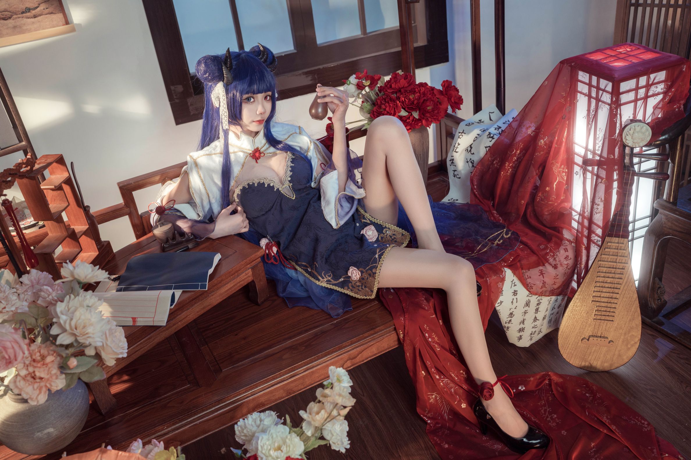 艾西Aiwest - 伊吹新年旗袍 [35P-910MB]