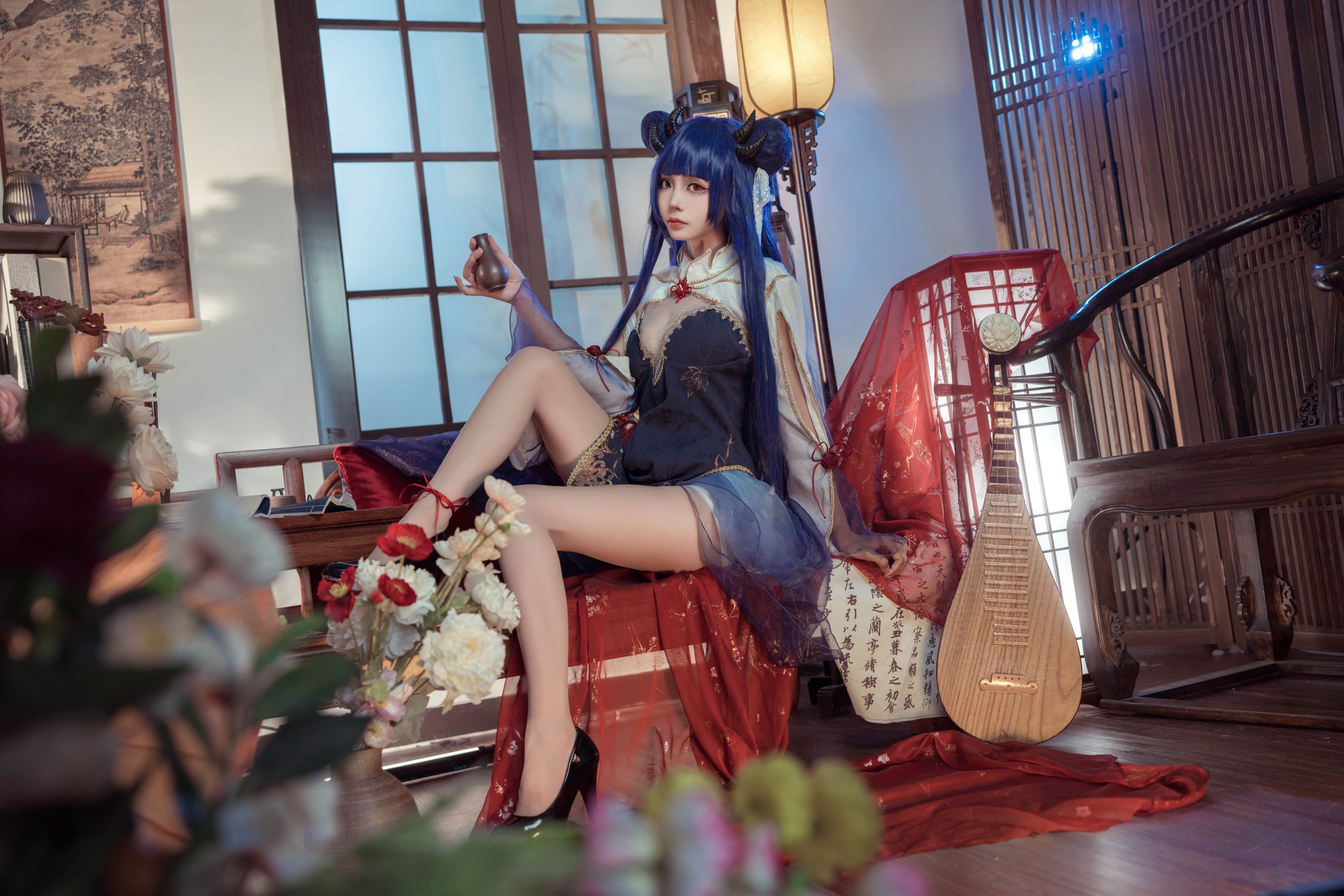 艾西Aiwest - 伊吹新年旗袍 [35P-910MB]