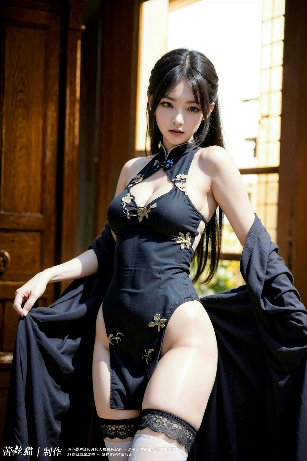 AIG_No.001_นักบวชเต๋าไม่ลงจากภูเขา สาวบริสุทธิ์สวยงามถ่ายภาพ
