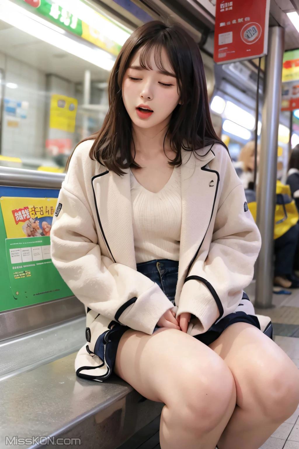 AI Generated] Pure and Beautiful Series: Vibrating Egg in the Subway (108 photos)