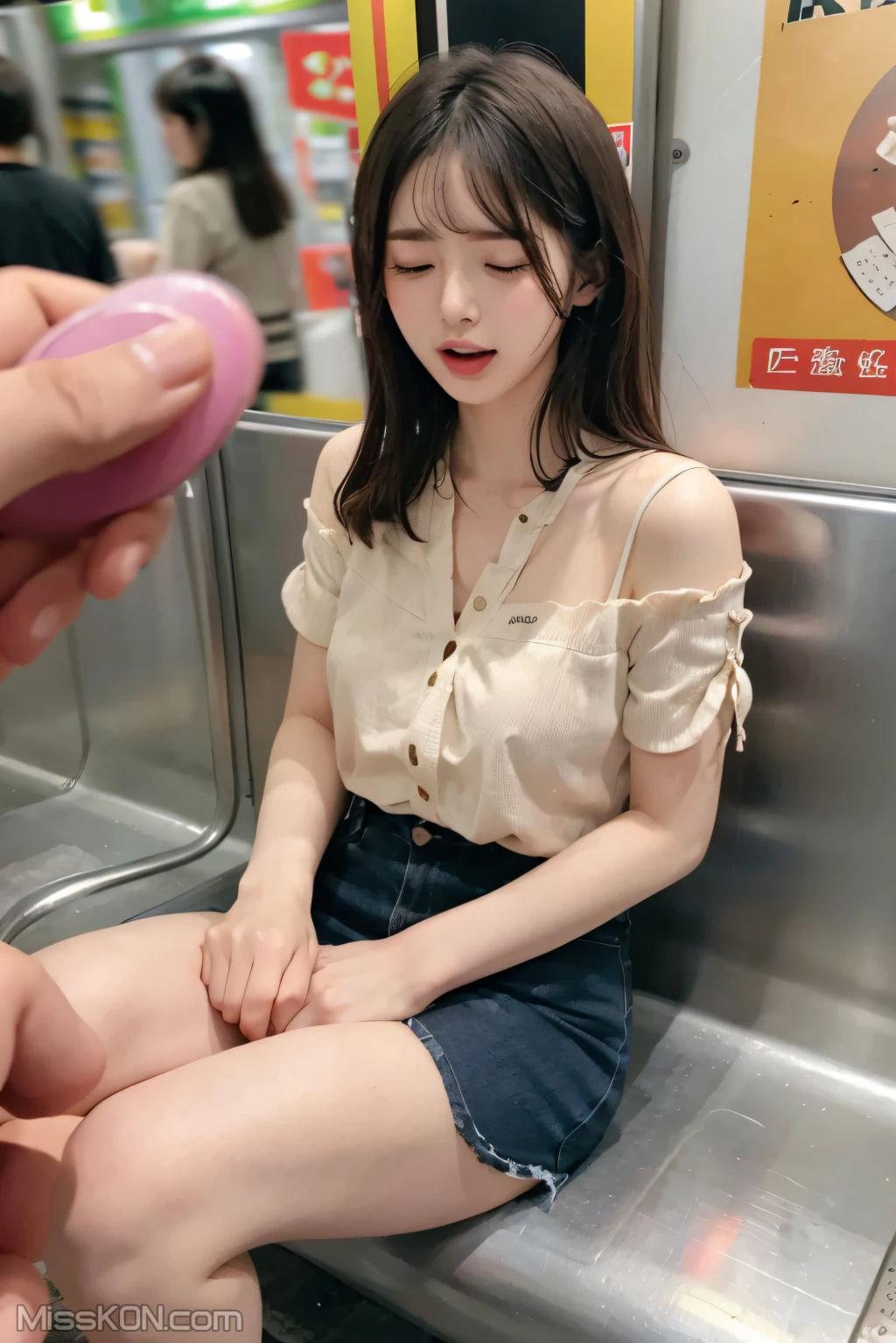 AI Generated] Pure and Beautiful Series: Vibrating Egg in the Subway (108 photos)