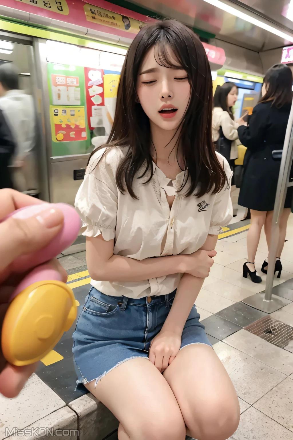 AI Generated] Pure and Beautiful Series: Vibrating Egg in the Subway (108 photos)