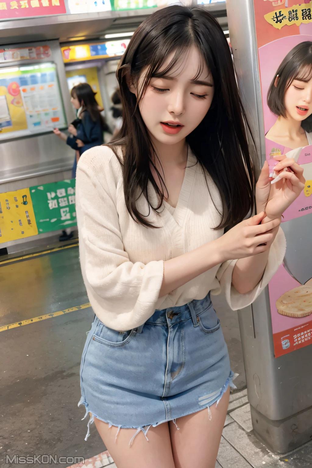 AI Generated] Pure and Beautiful Series: Vibrating Egg in the Subway (108 photos)