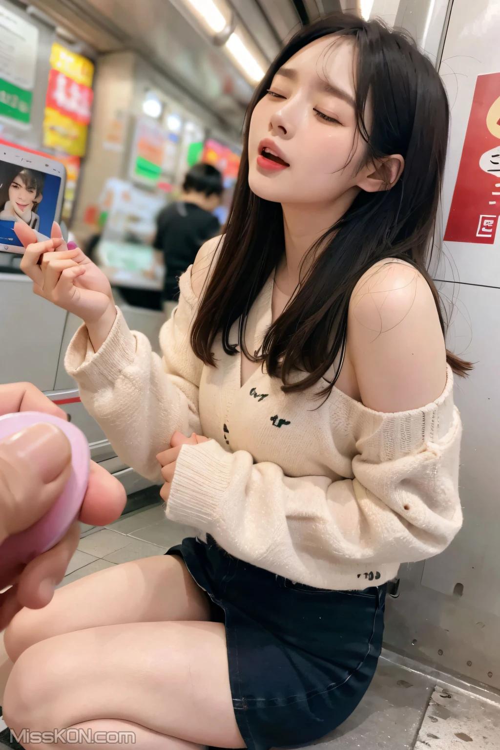 AI Generated] Pure and Beautiful Series: Vibrating Egg in the Subway (108 photos)