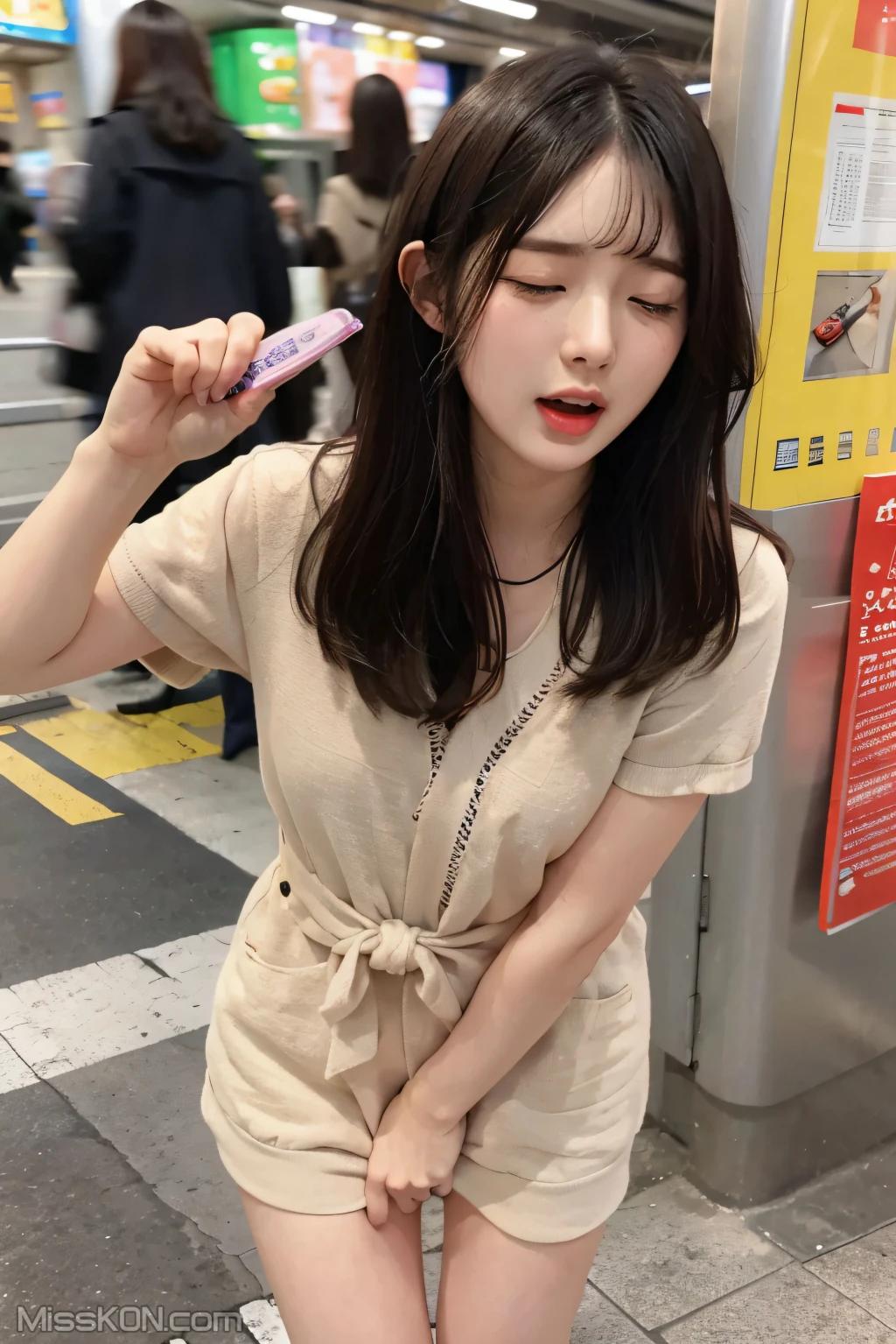 AI 生成] 清純唯美シリーズ 地下鉄の中の跳蛋 (108枚の写真)