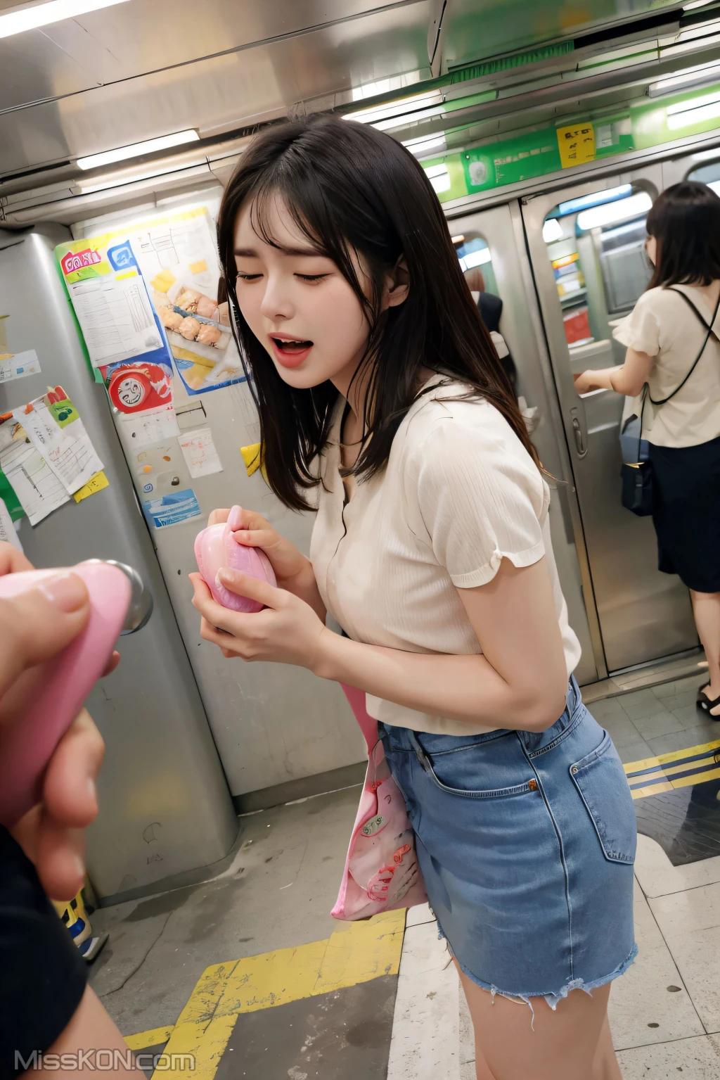 AI 生成] 清純唯美シリーズ 地下鉄の中の跳蛋 (108枚の写真)