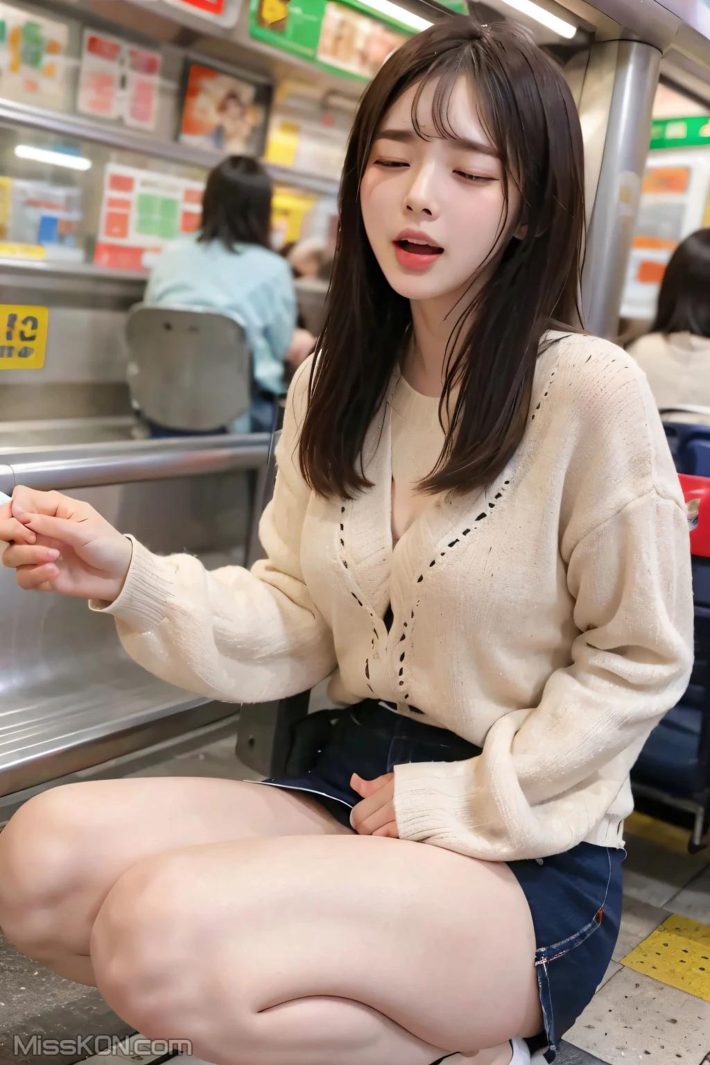 AI 生成] 清純唯美シリーズ 地下鉄の中の跳蛋 (108枚の写真)