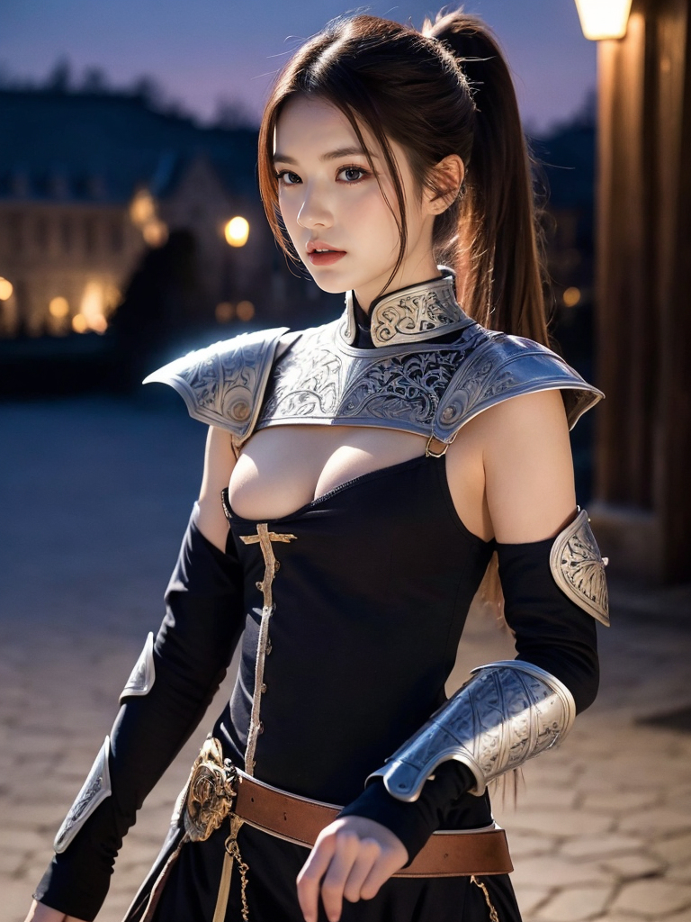 AI 生成 ~X里卡 - 舊城堡的騎士
