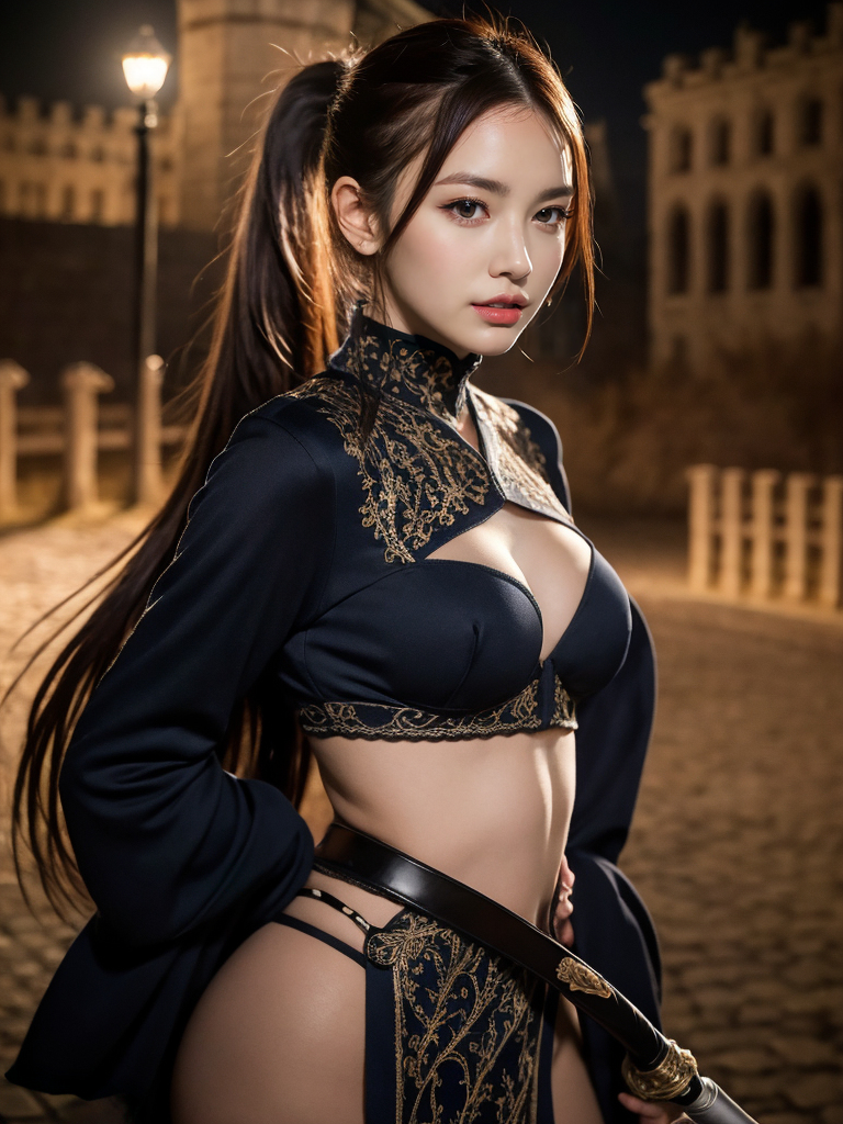 AI 生成 ~X里卡 - 舊城堡的騎士