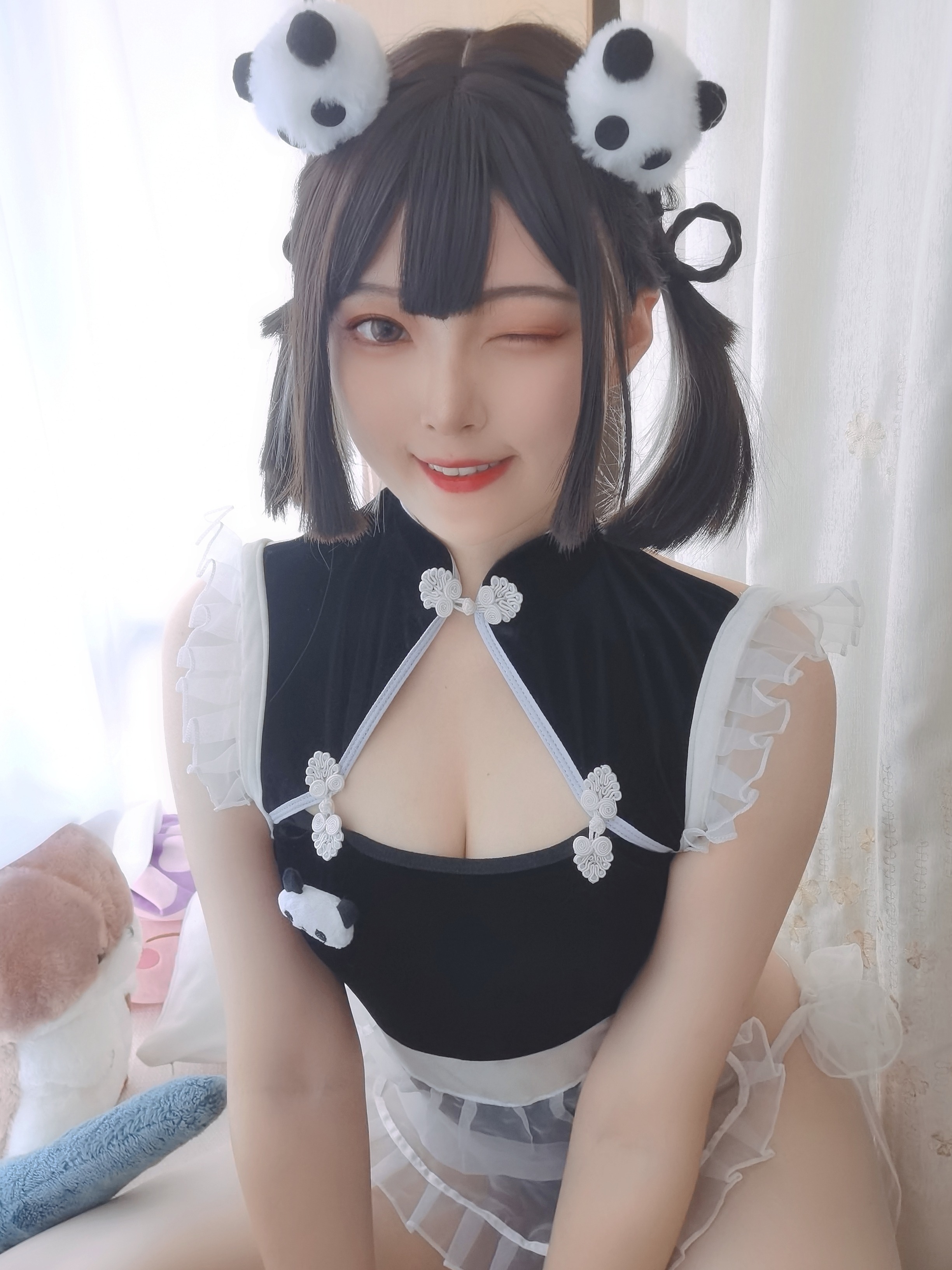 Natsuko夏夏子 熊猫女仆64P1V