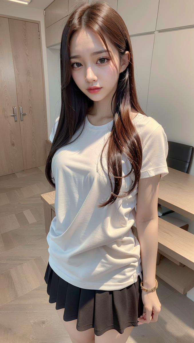 AI Sinh ~ AI FOR YOU ▶ AFY-Shirt Váy Đen