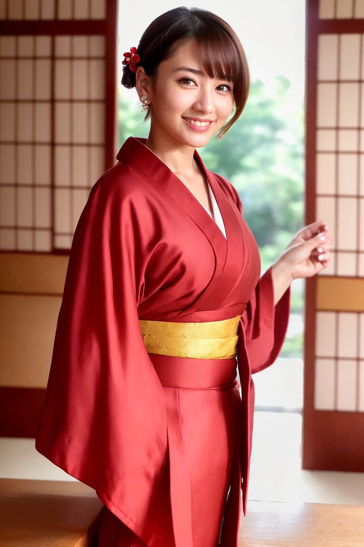 AIModel Vol.126 Silk Pastel Kimono