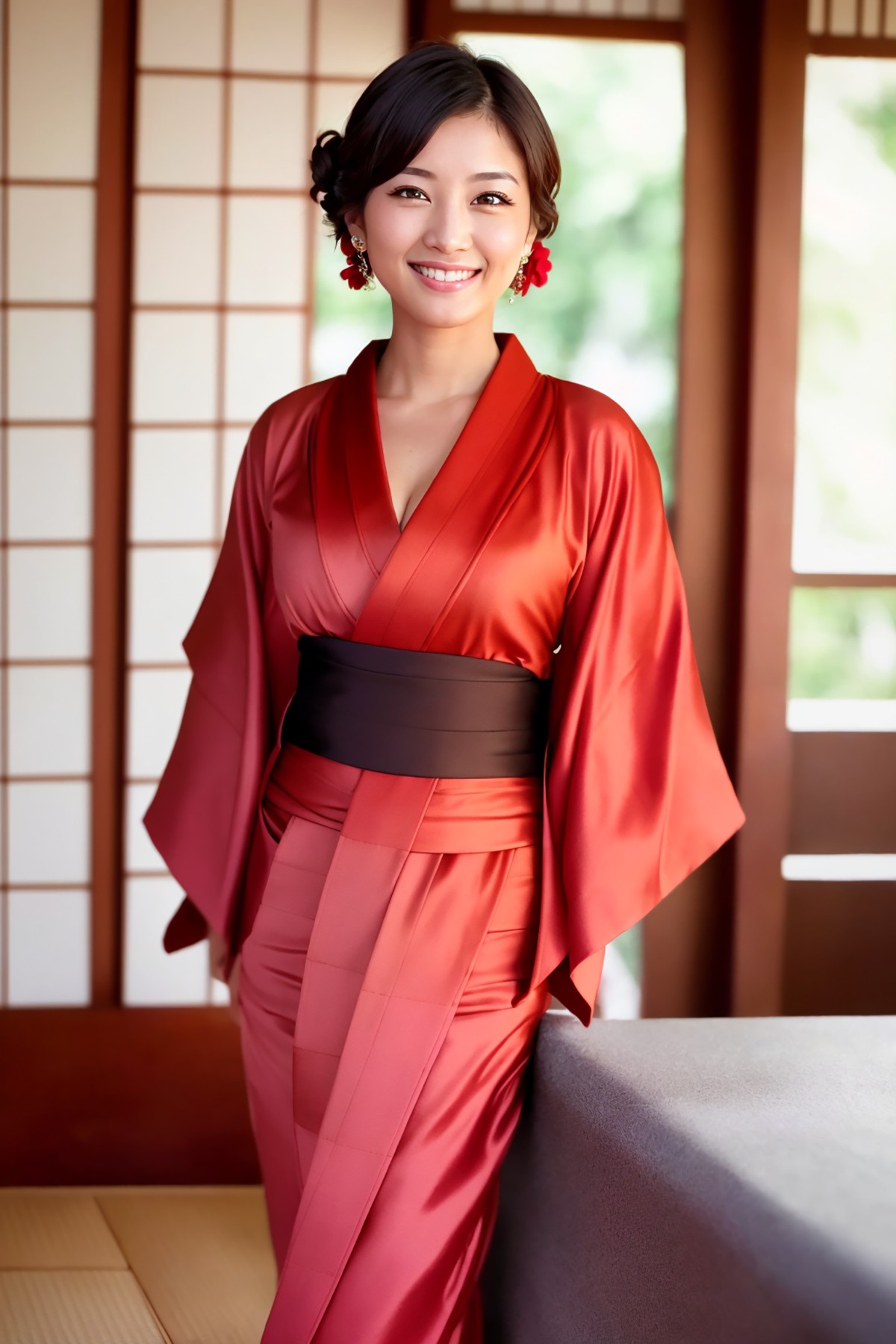 AIModel Vol.126 Silk Pastel Kimono