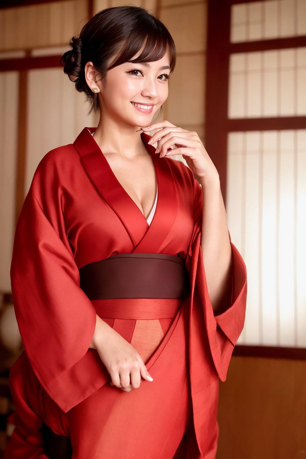 AIModel Vol.126 Silk Pastel Kimono