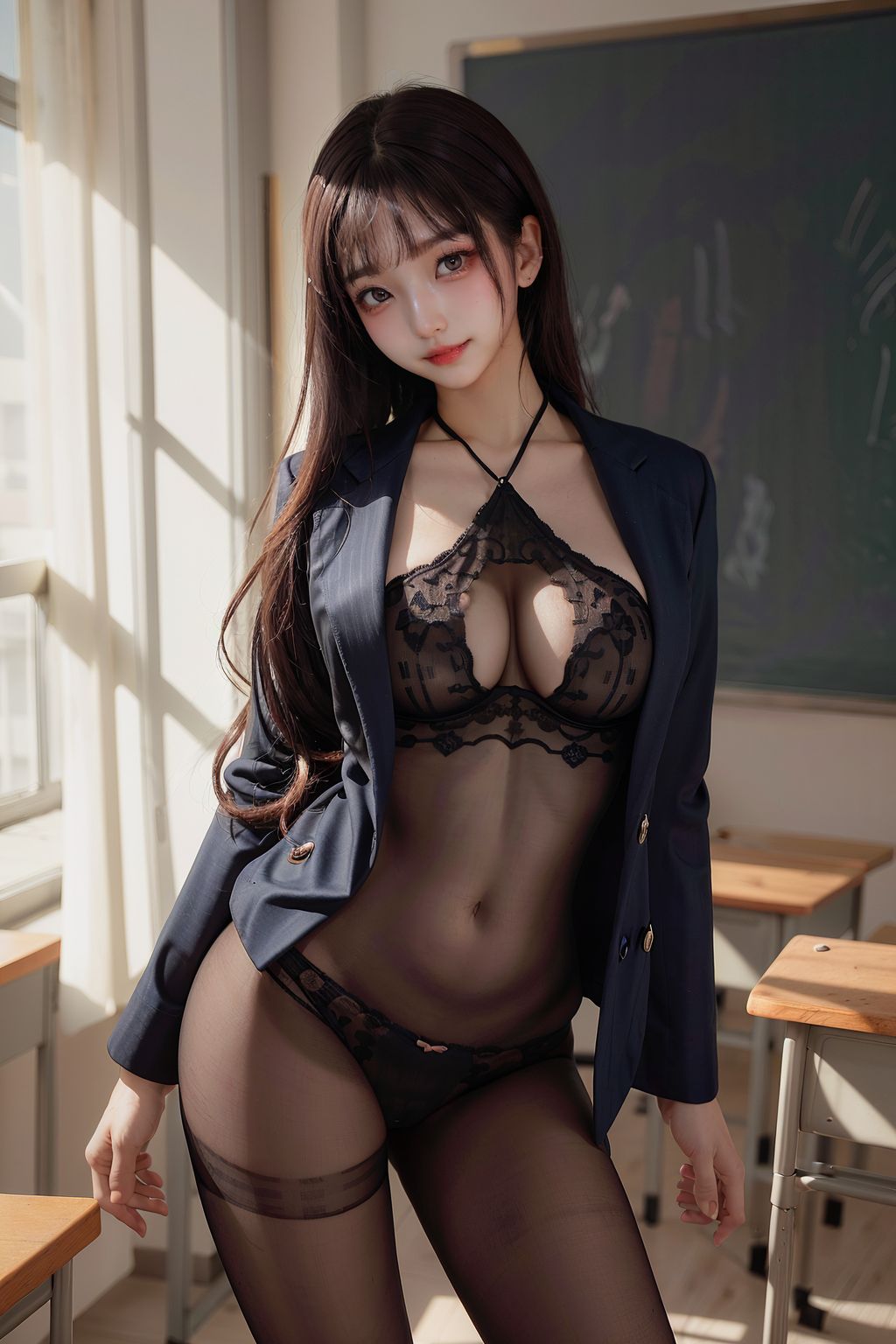 AI 생성] 청취 여교사 (72장 사진)