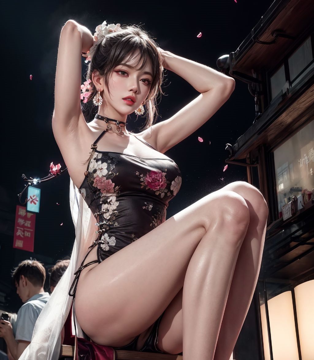 สร้างด้วย AI] สาวเซ็กซี่ในชุดกิโป๊ ขายาว กับขาสวยส้นสูง (91 ภาพ)