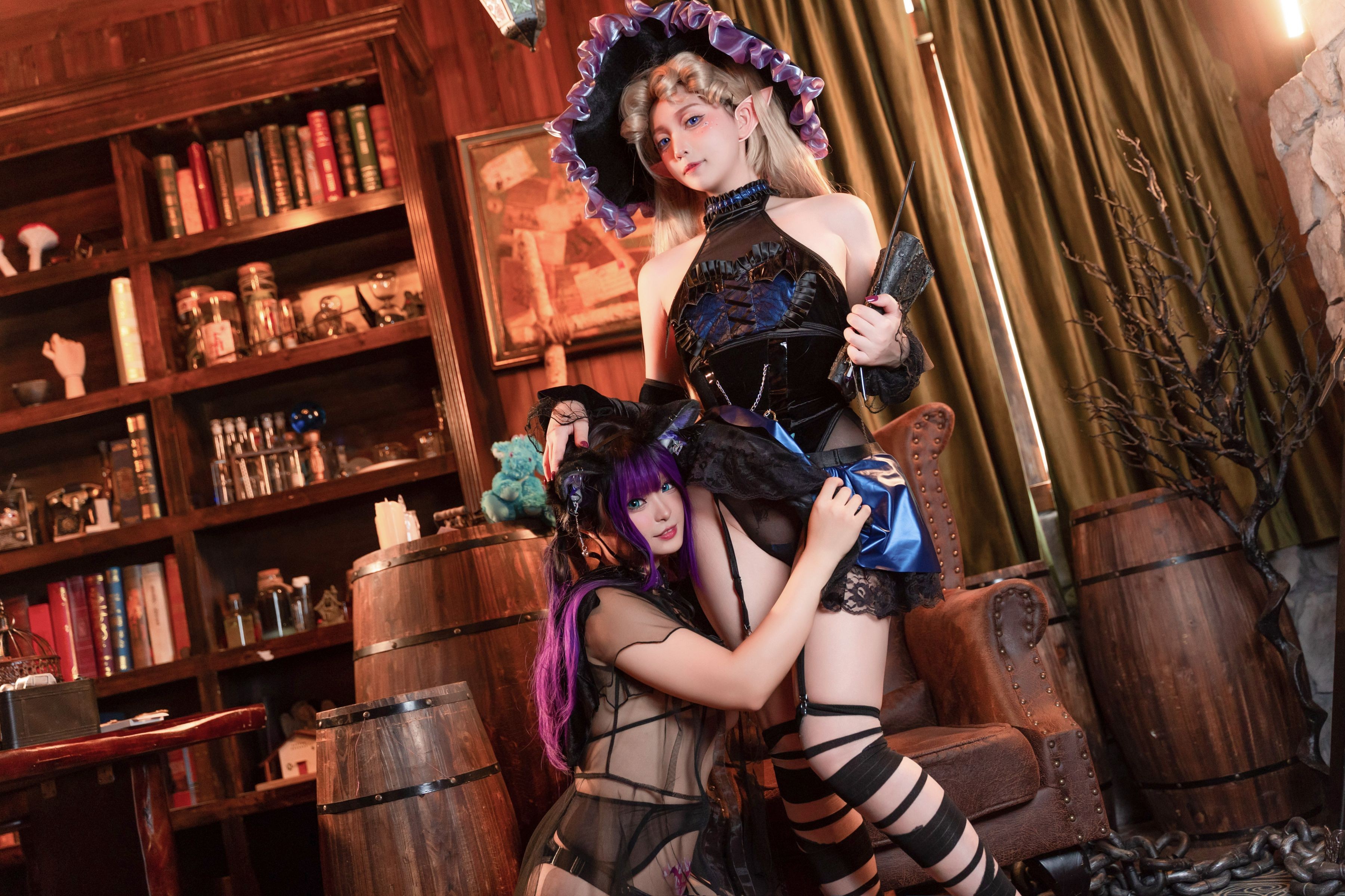 小和甜酒&橙风千雅 魔女猫咪 118P