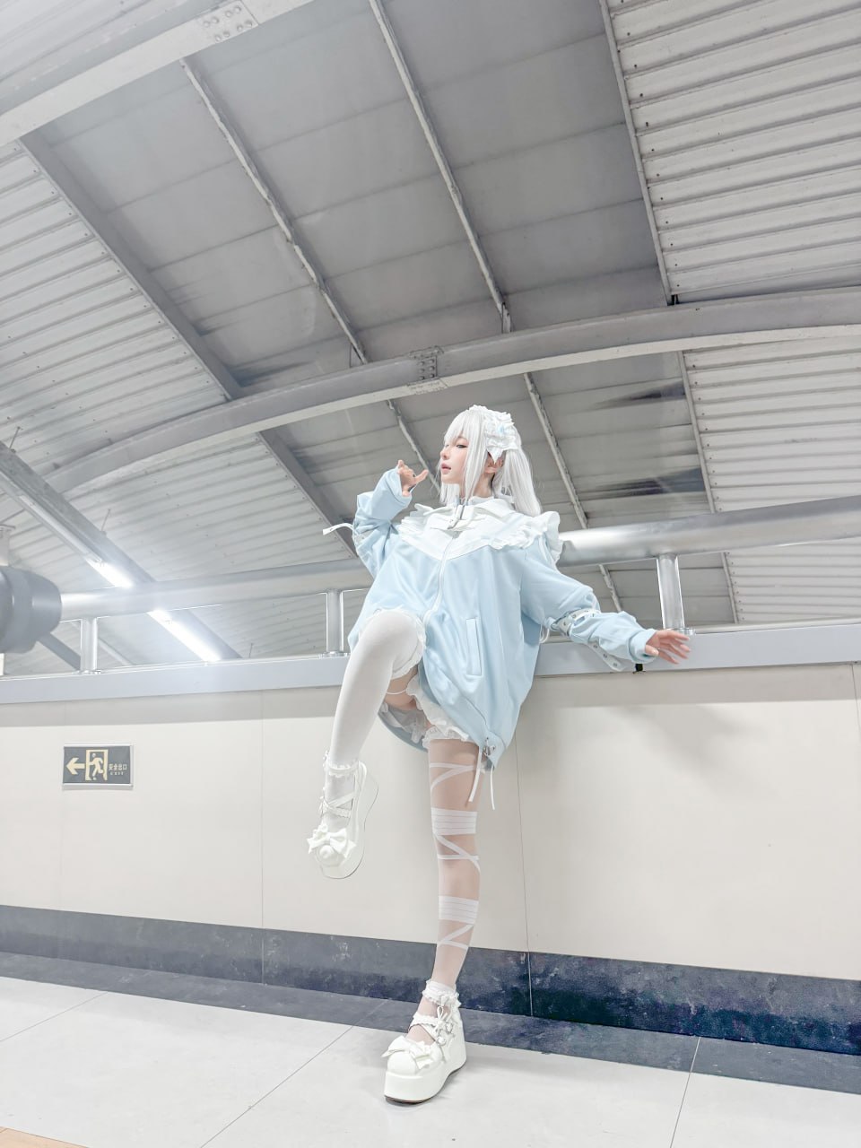蠢沫沫《水色》244P1V Cosplay写真套图