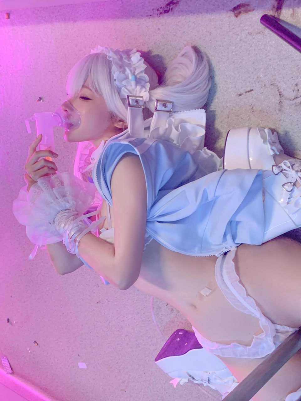 蠢沫沫《水色》244P1V Cosplay写真套图