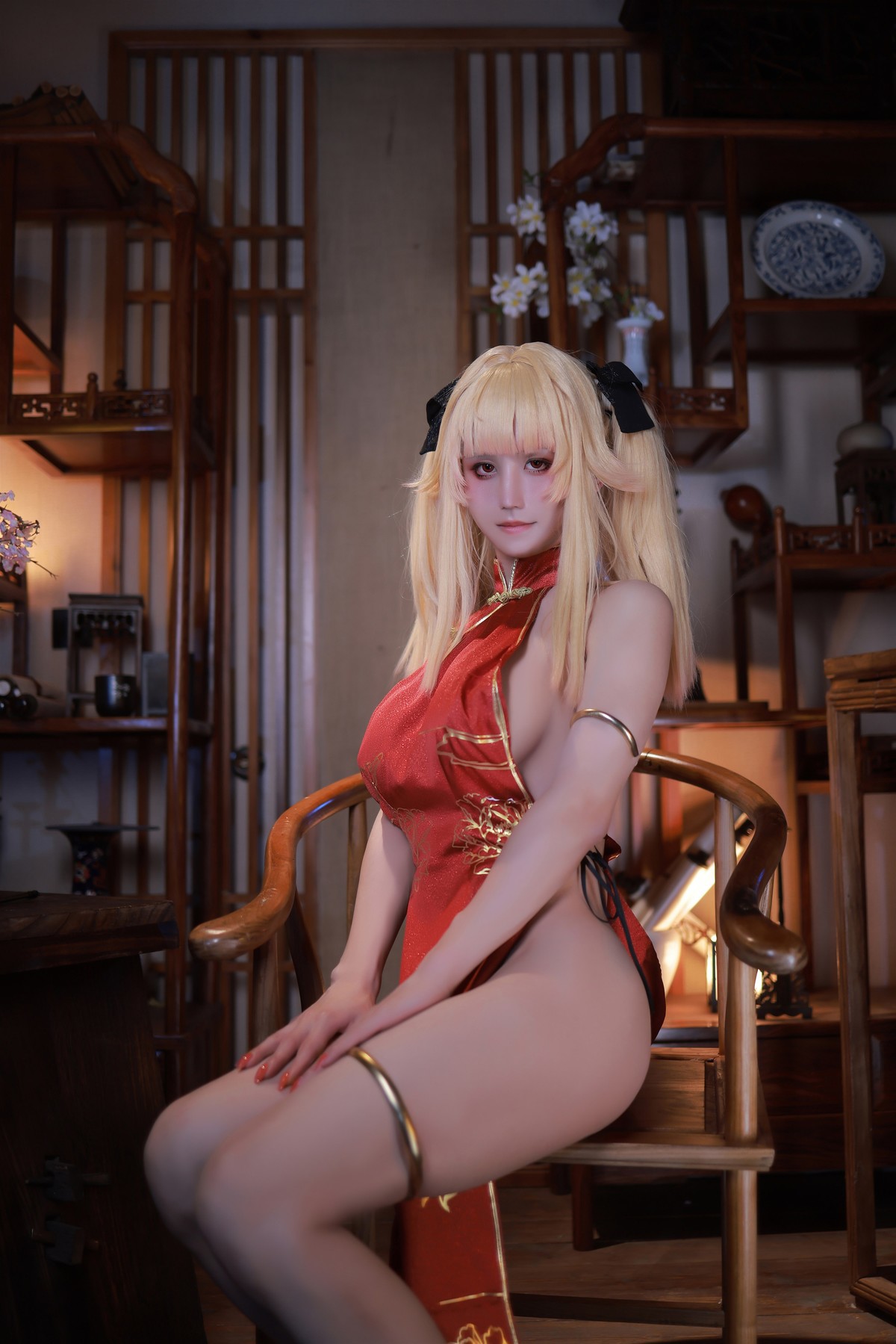 Sakura Man San Shi, Moe Ji Union, Qipao