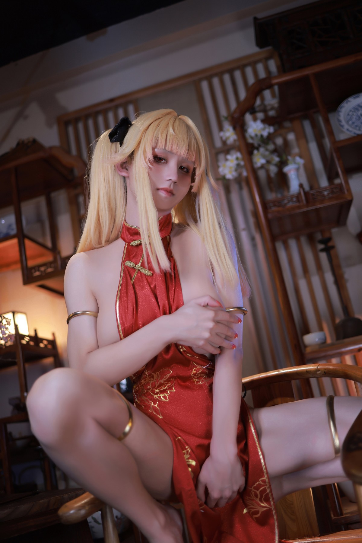 Sakura Man San Shi, Moe Ji Union, Qipao
