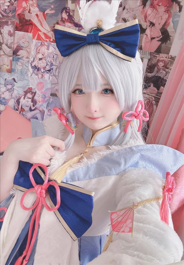 Xidaidai Ayaka Kamisato Cosplay