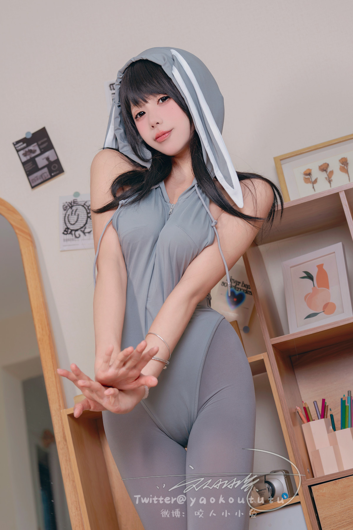 黏黏团子兔 - 小灰兔 Gray Rabbit