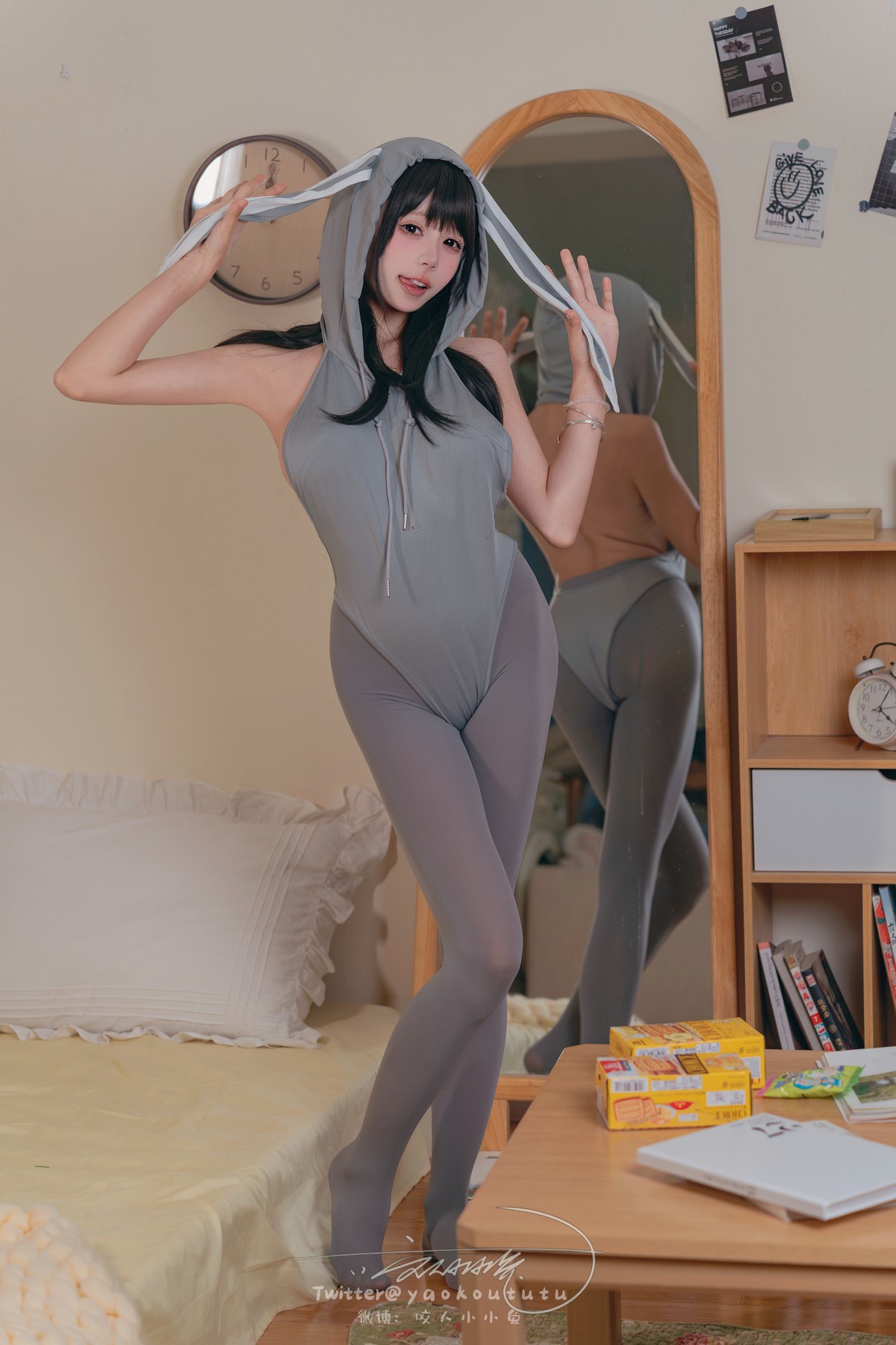 黏黏团子兔 - 小灰兔 Gray Rabbit