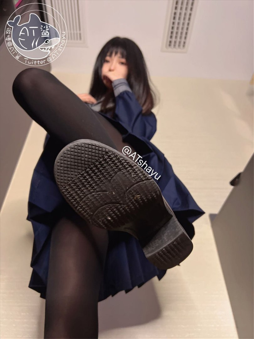 AT 상어 - JK 제복 블랙 스토킹 43P