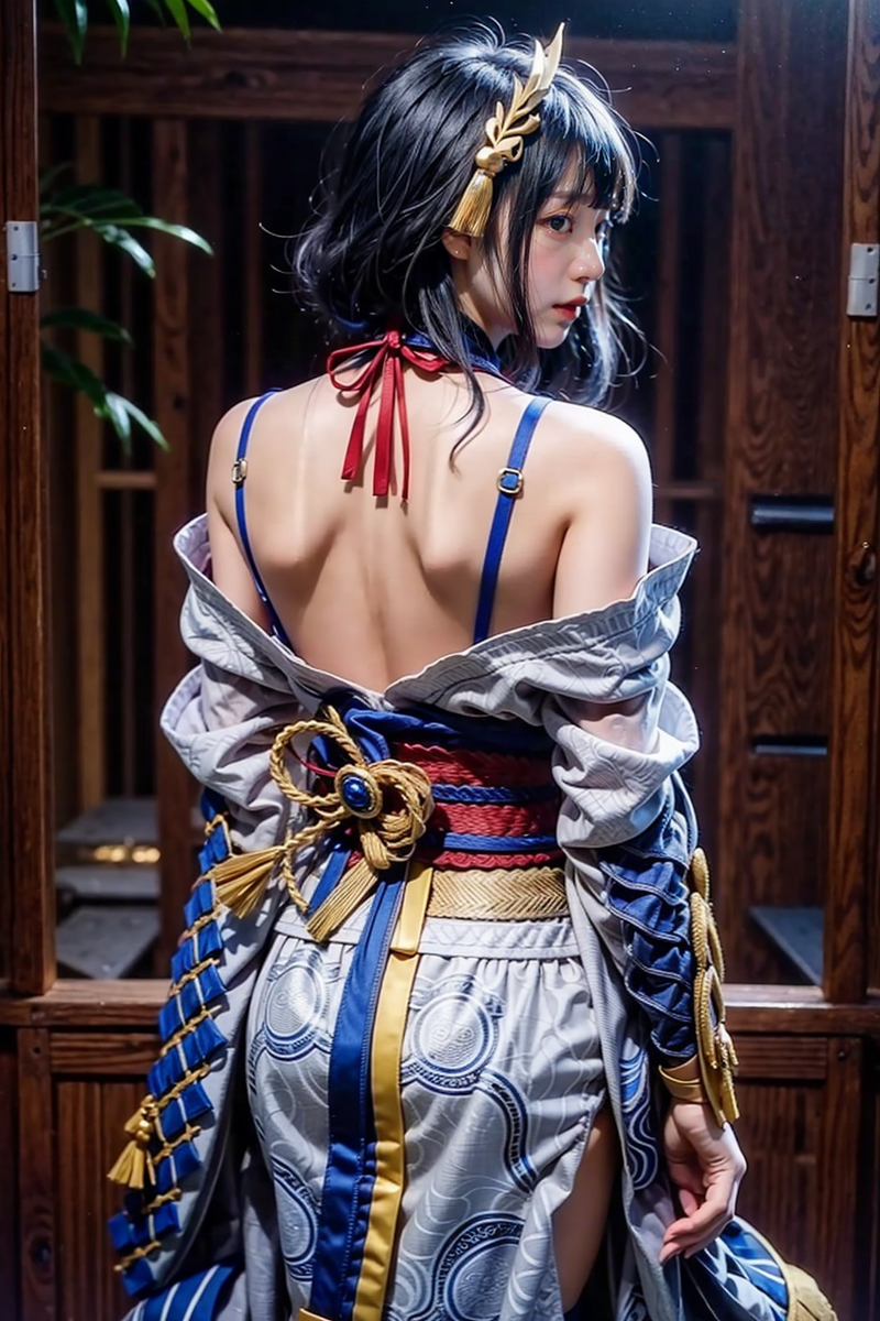 AI生成〜AI OFUG - 彼女の雷電将軍コスプレ