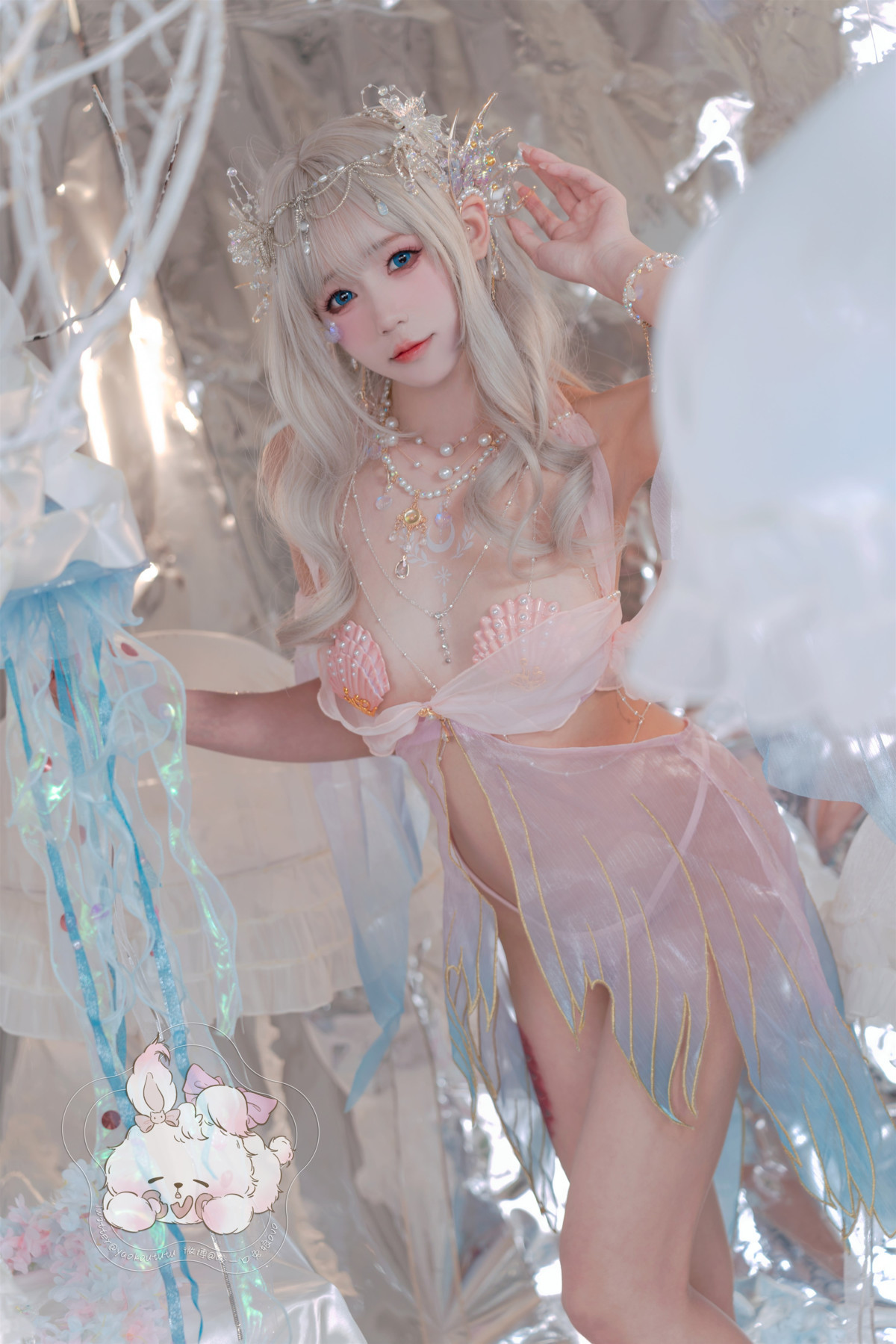Cosplay 咬一口兔娘 海的女儿 美人鱼 Mermaid
